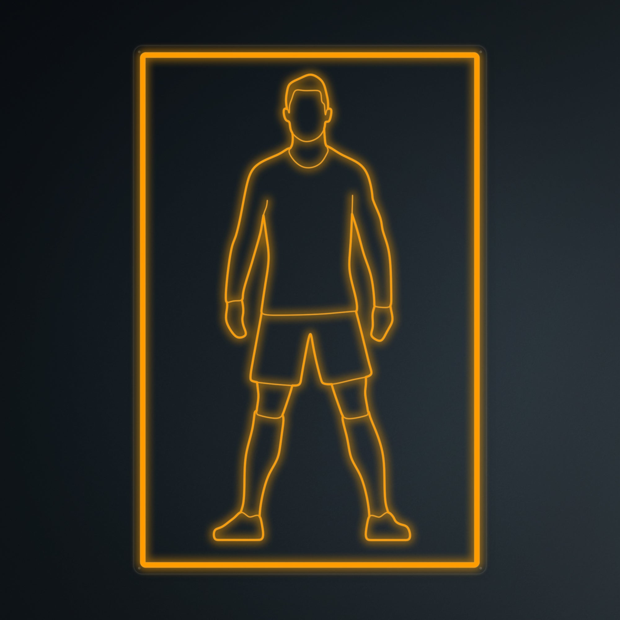 "Fußballspieler 7 Sport" Mini-Neonschild