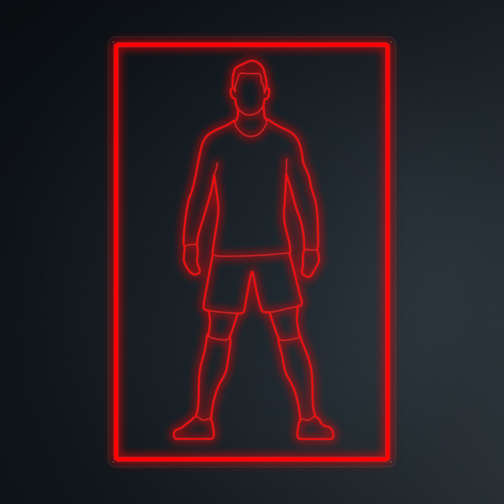 "Fußballspieler 7 Sport" Mini-Neonschild