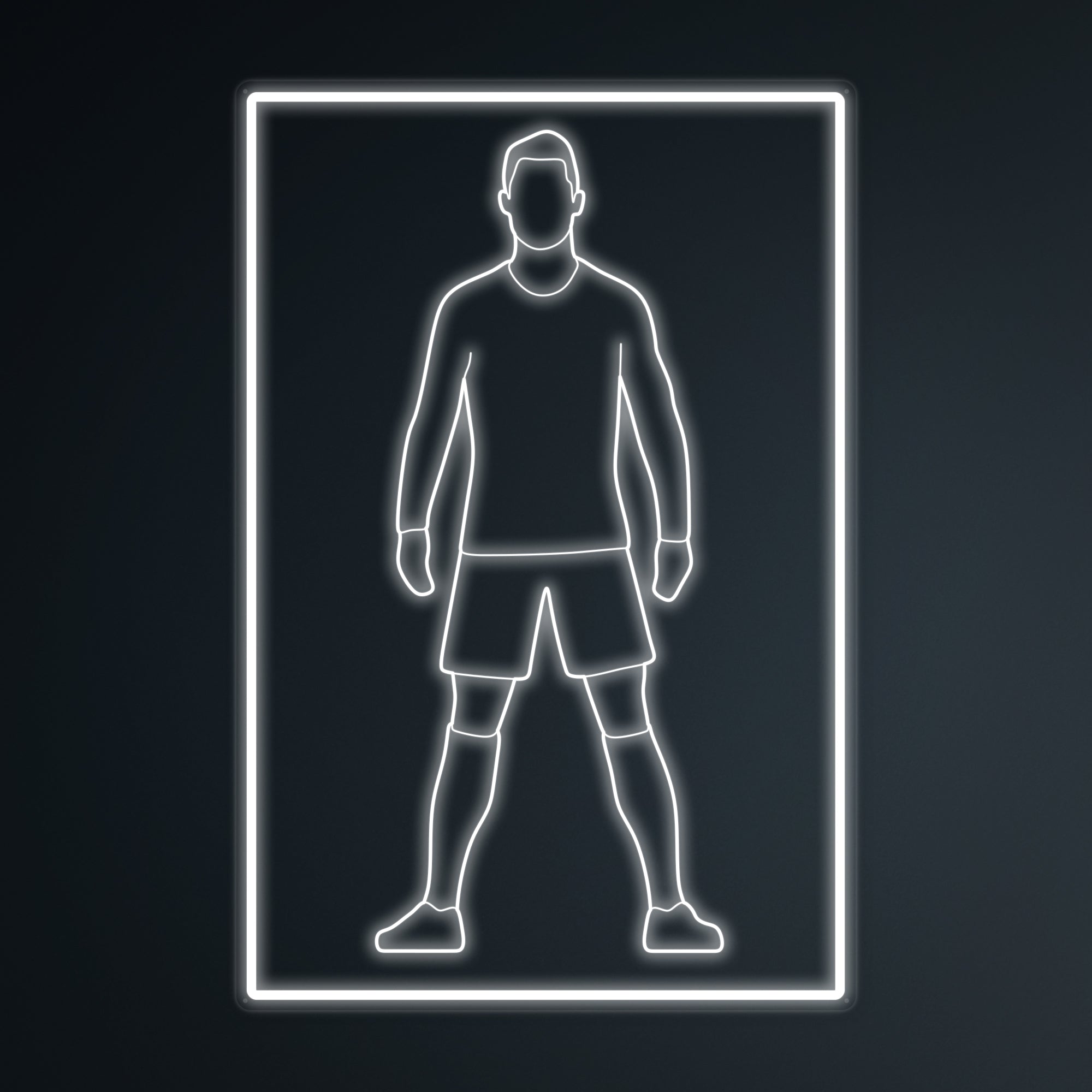 "Fußballspieler 7 Sport" Mini-Neonschild