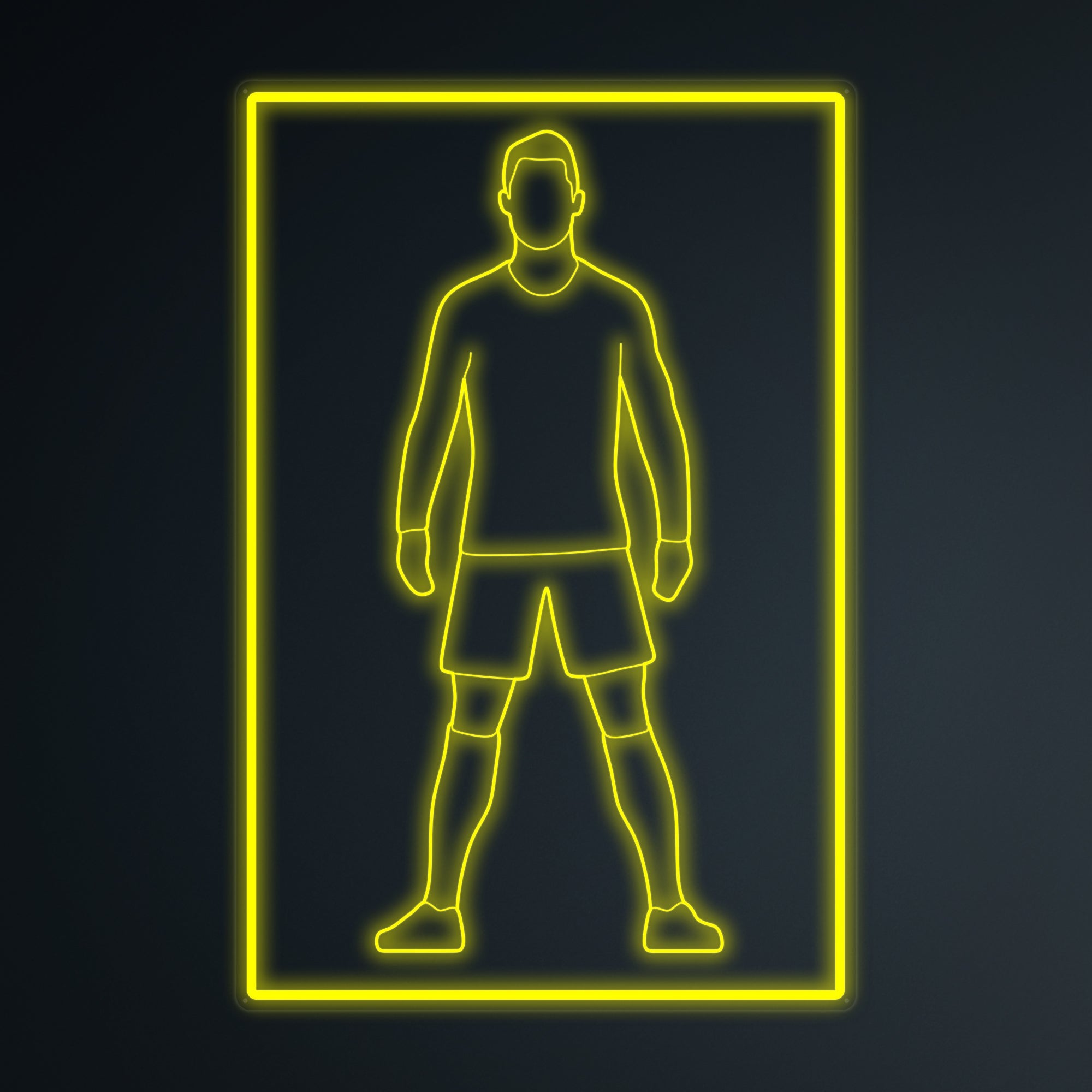 "Fußballspieler 7 Sport" Mini-Neonschild