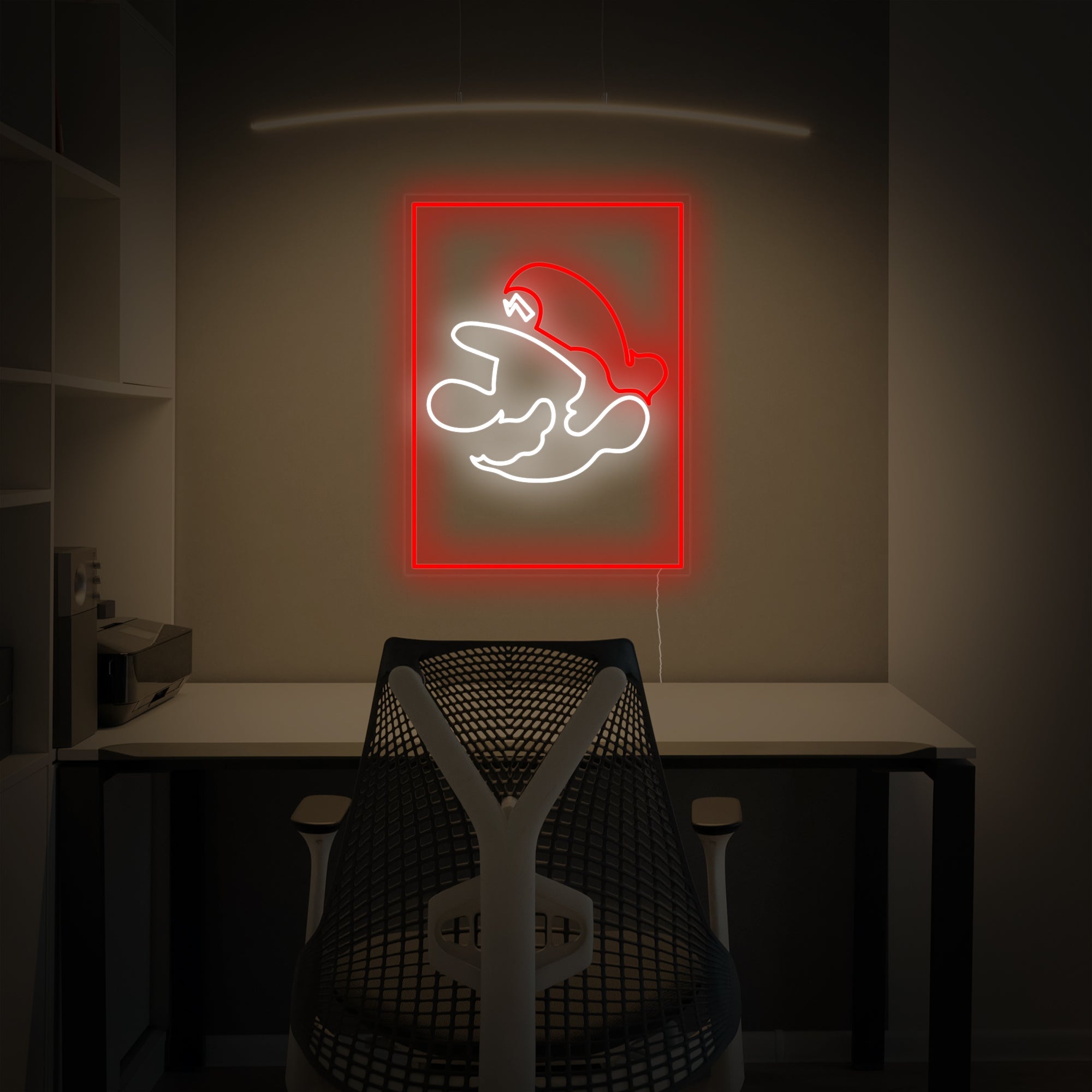 "Super Mro Spielzimmerdekoration" Neonschrift