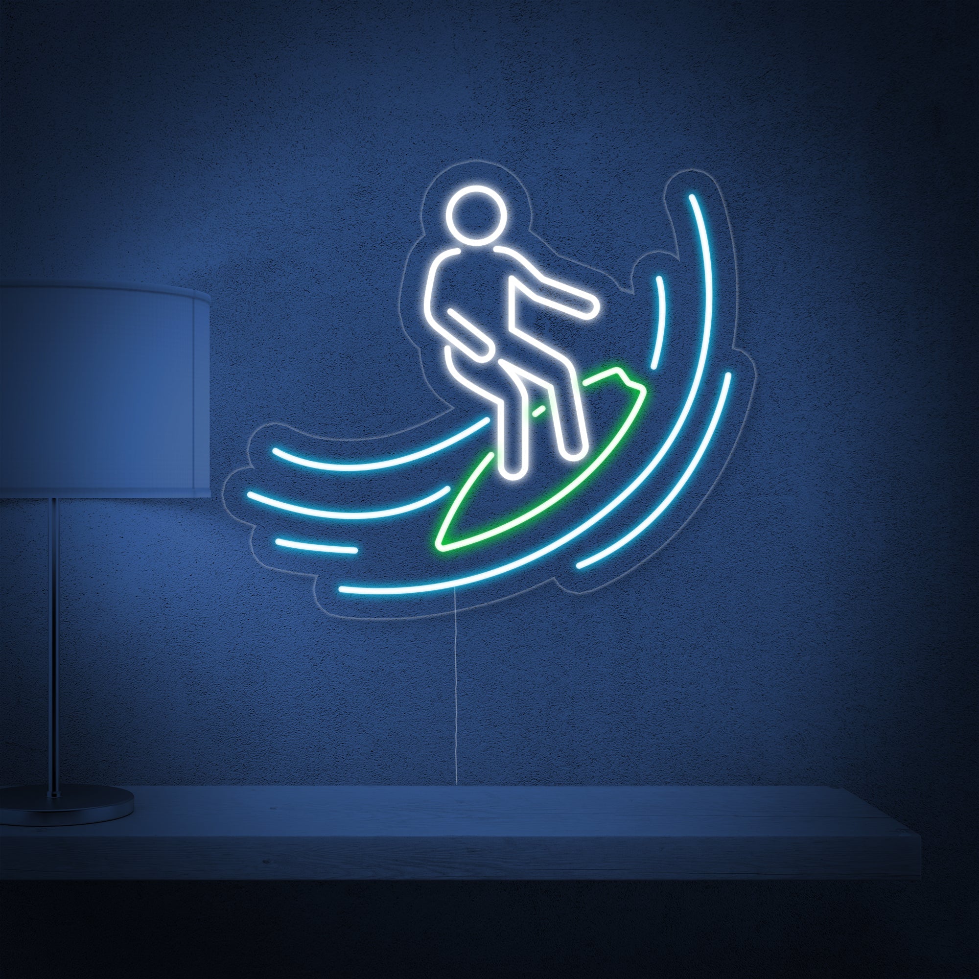 "Surfer" Neonschrift