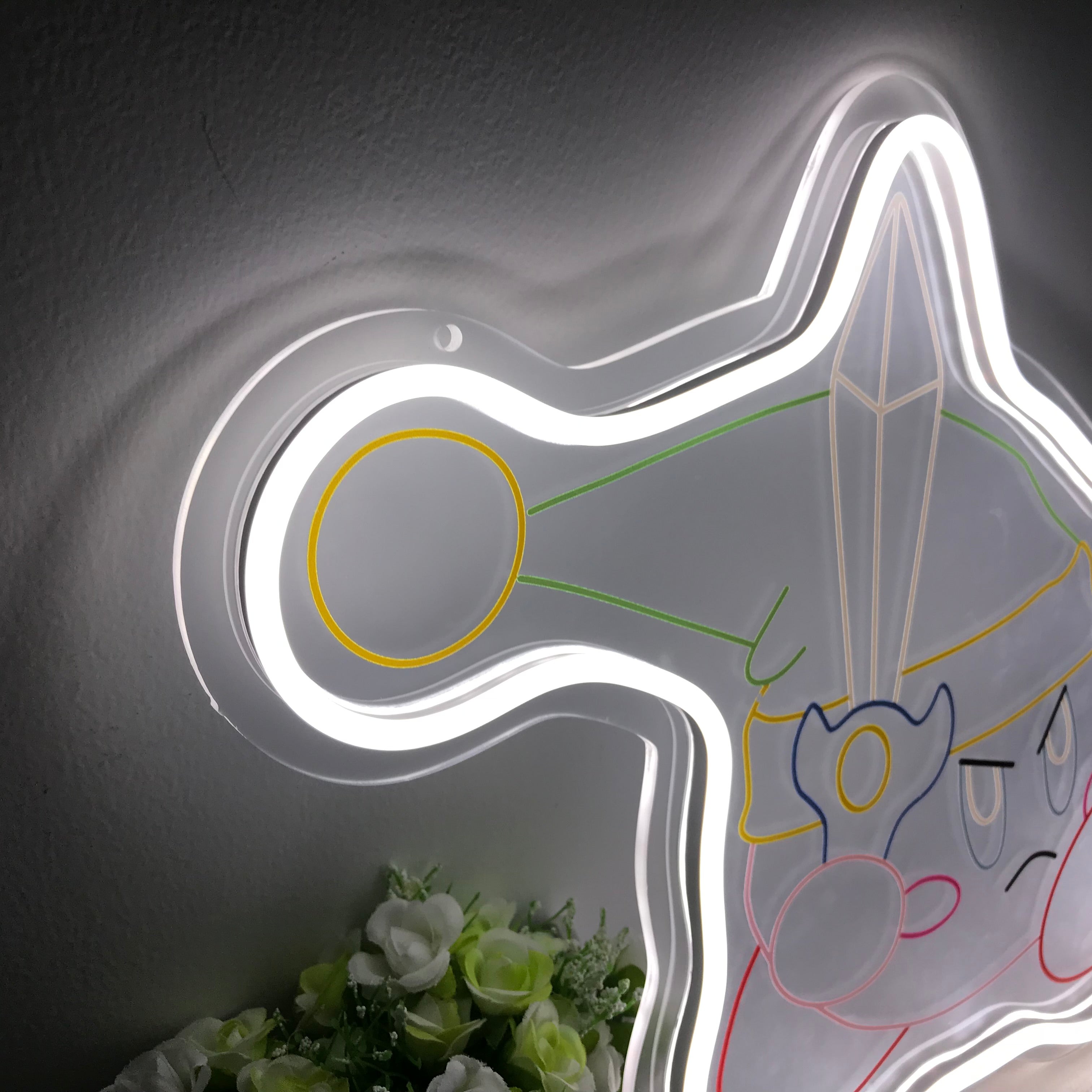 "Schwert und Sworcery, Spiel Wandkunst" Mini Neonschrift
