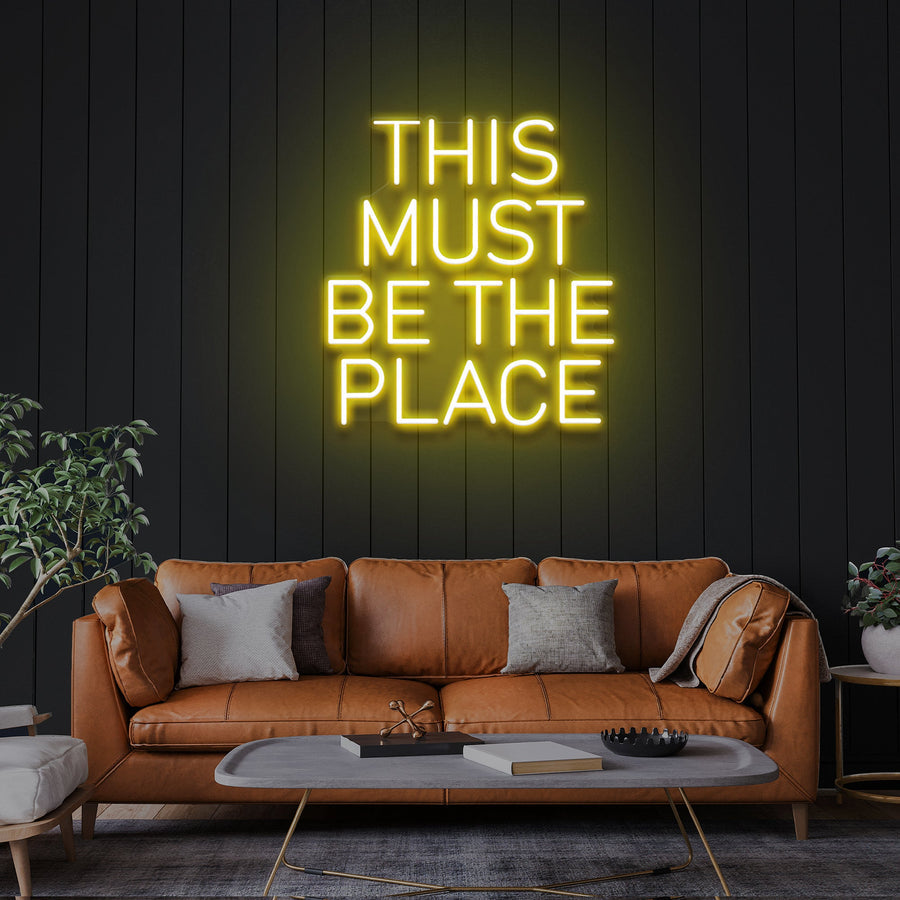 „This Must Be The Place“ LED-Neonschild – Der perfekte Akzent für dein Zuhause oder Büro