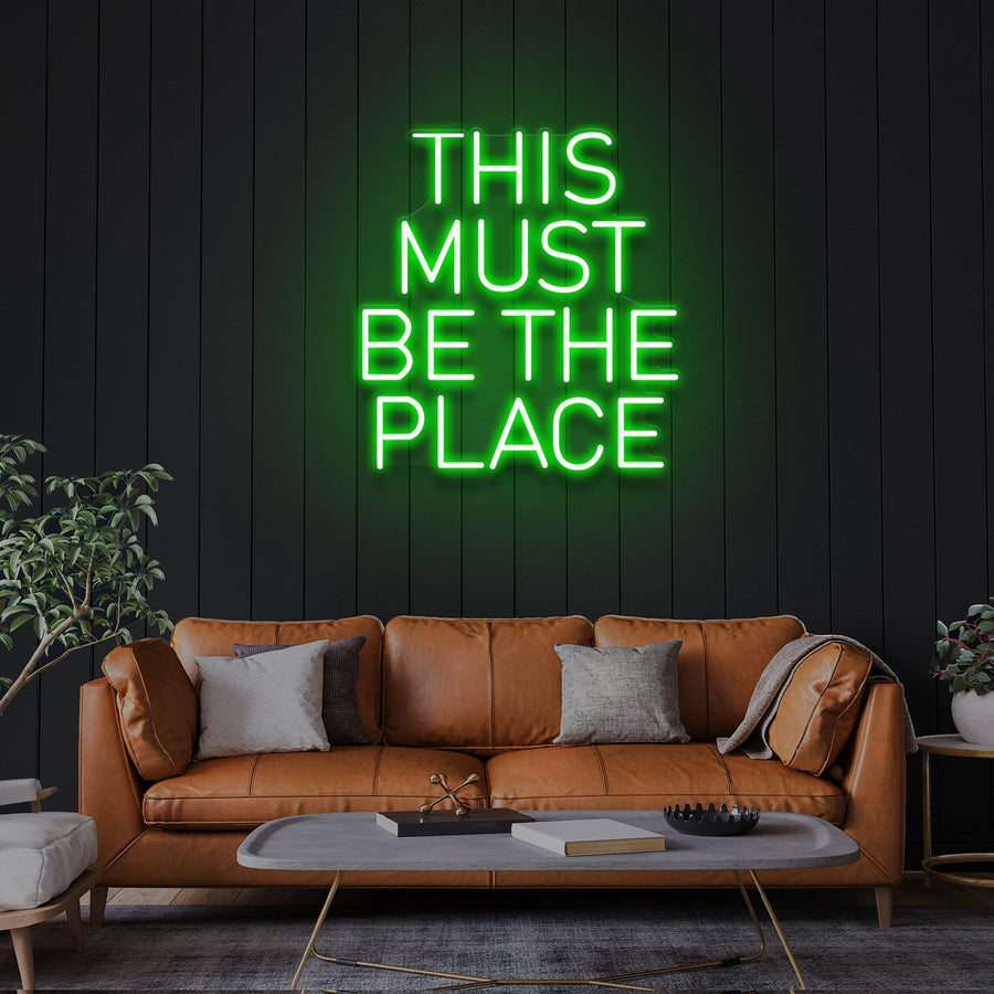 „This Must Be The Place“ LED-Neonschild – Der perfekte Akzent für dein Zuhause oder Büro