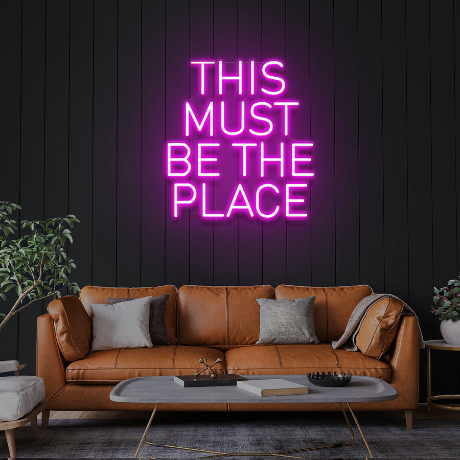 „This Must Be The Place“ LED-Neonschild – Der perfekte Akzent für dein Zuhause oder Büro