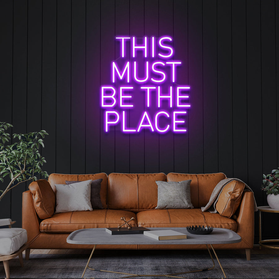 „This Must Be The Place“ LED-Neonschild – Der perfekte Akzent für dein Zuhause oder Büro