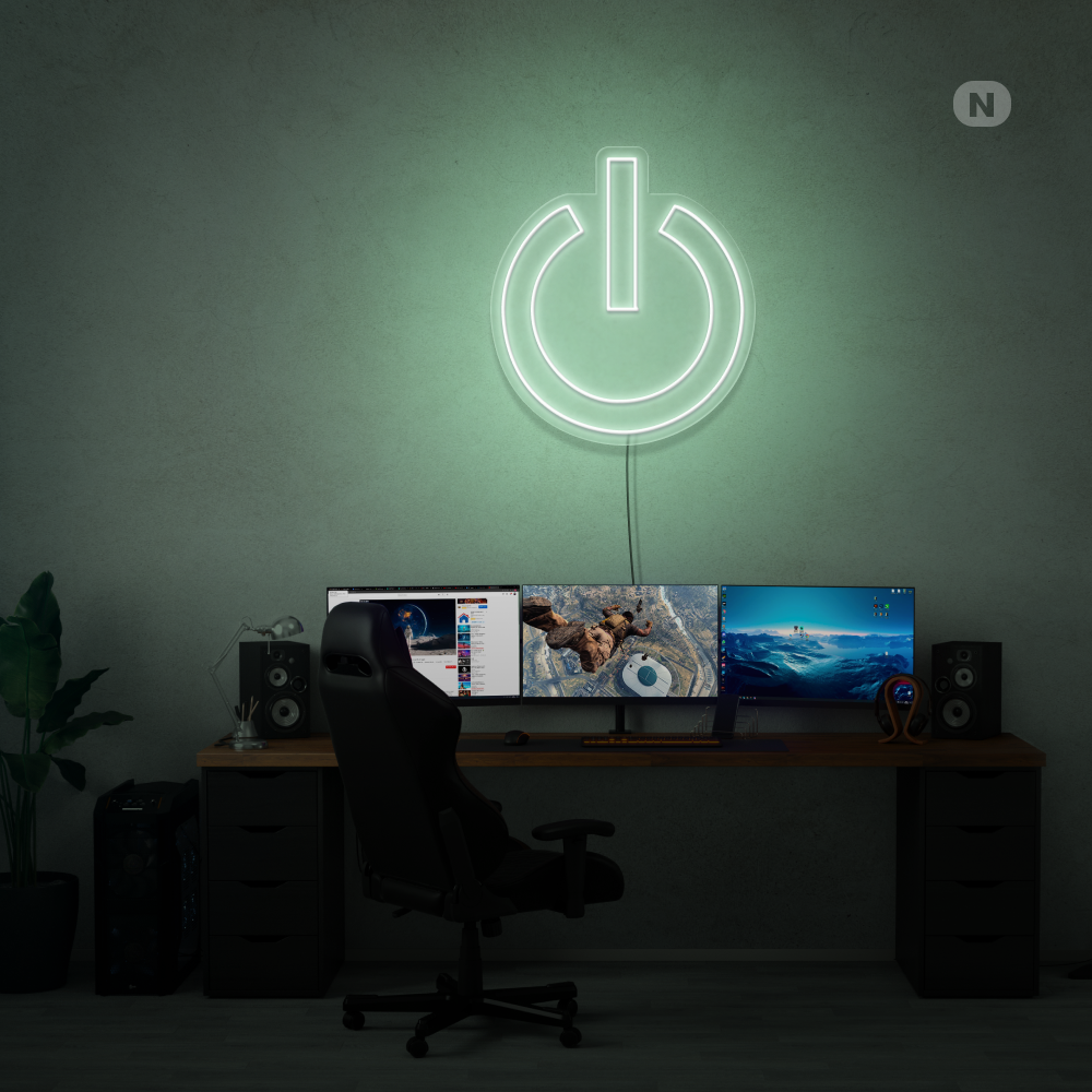 Neon Schild Macht