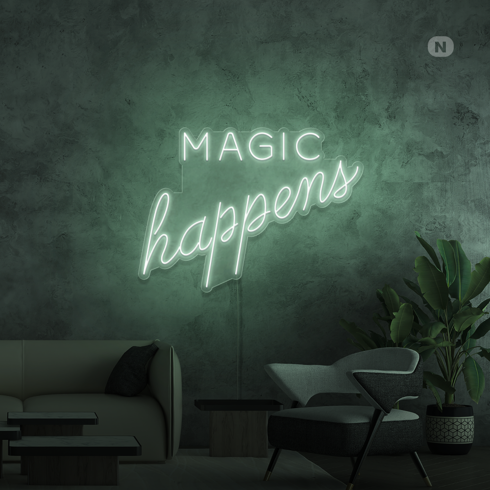 Neon Schild Magic Happens