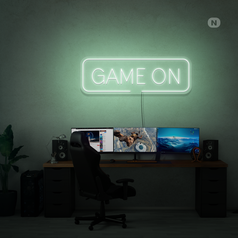 Neon Schild Game On