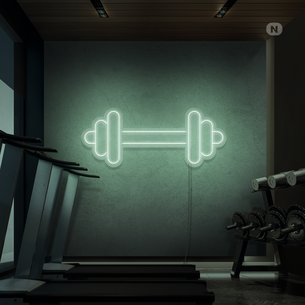 Neon Schild Kurzhantel