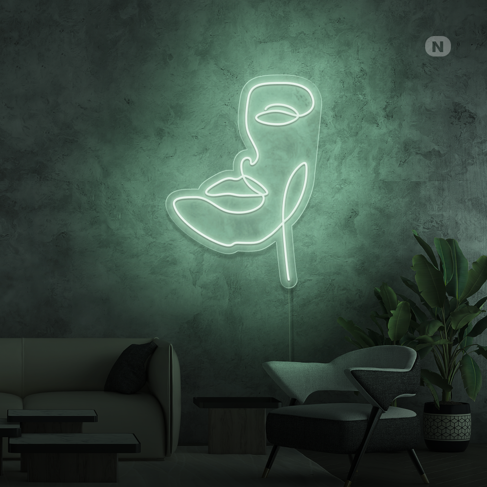 Neon Schild Maske