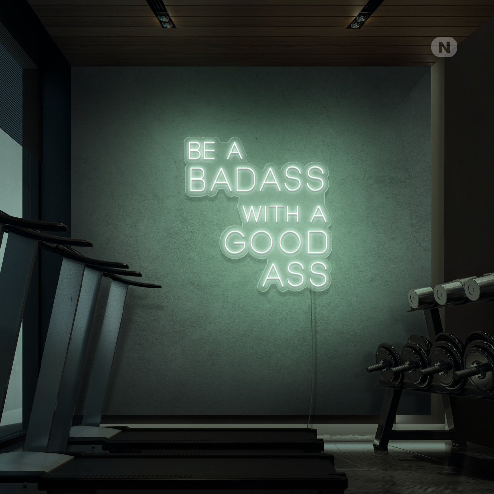 Neon Schild Gym Quote