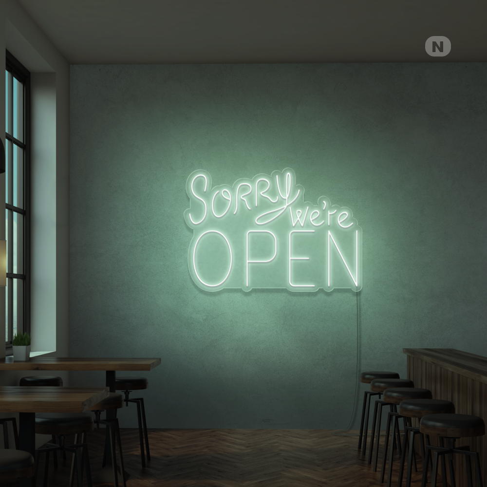 Neon Schild Open