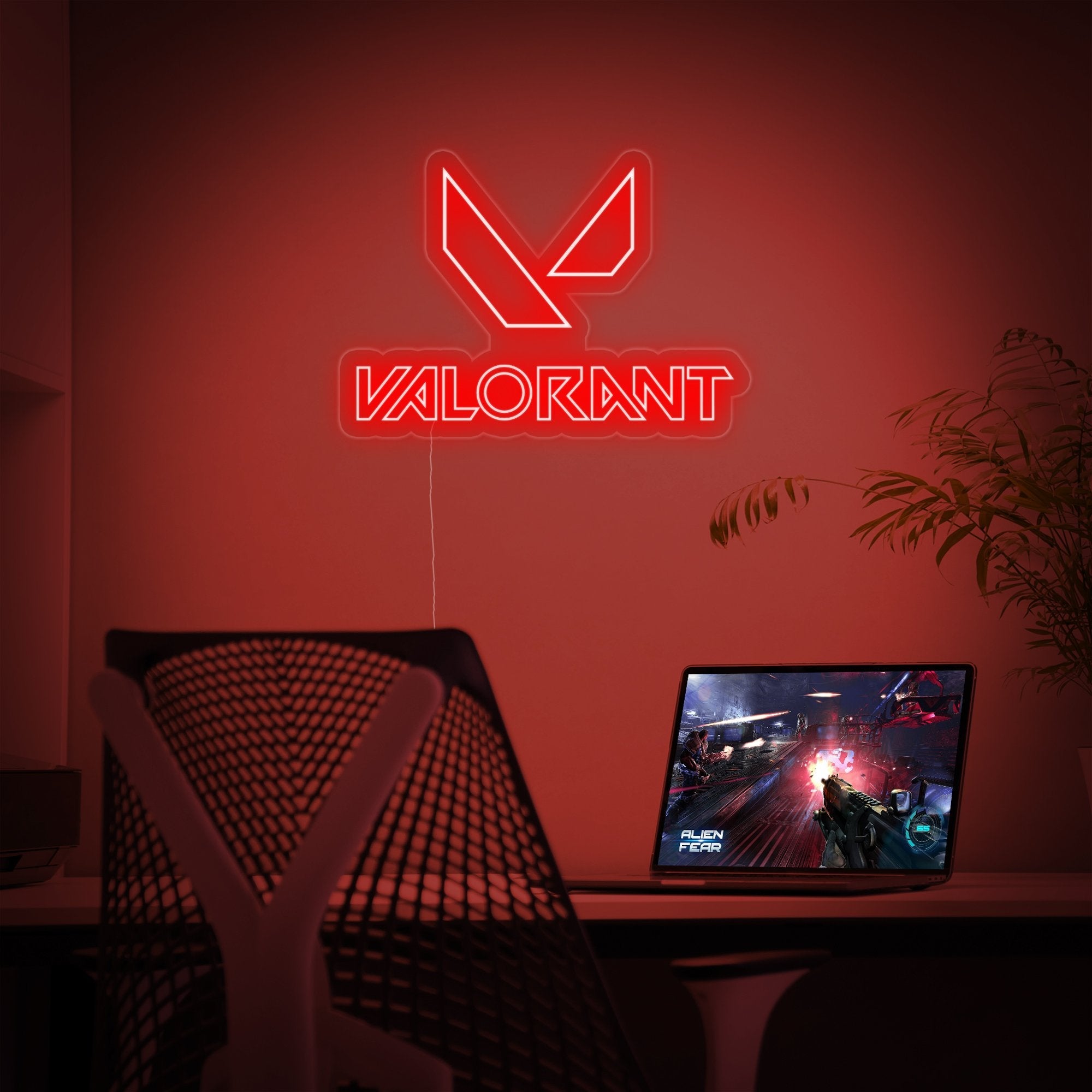 "Valorant, Spiel Wandkunst" Neonschrift