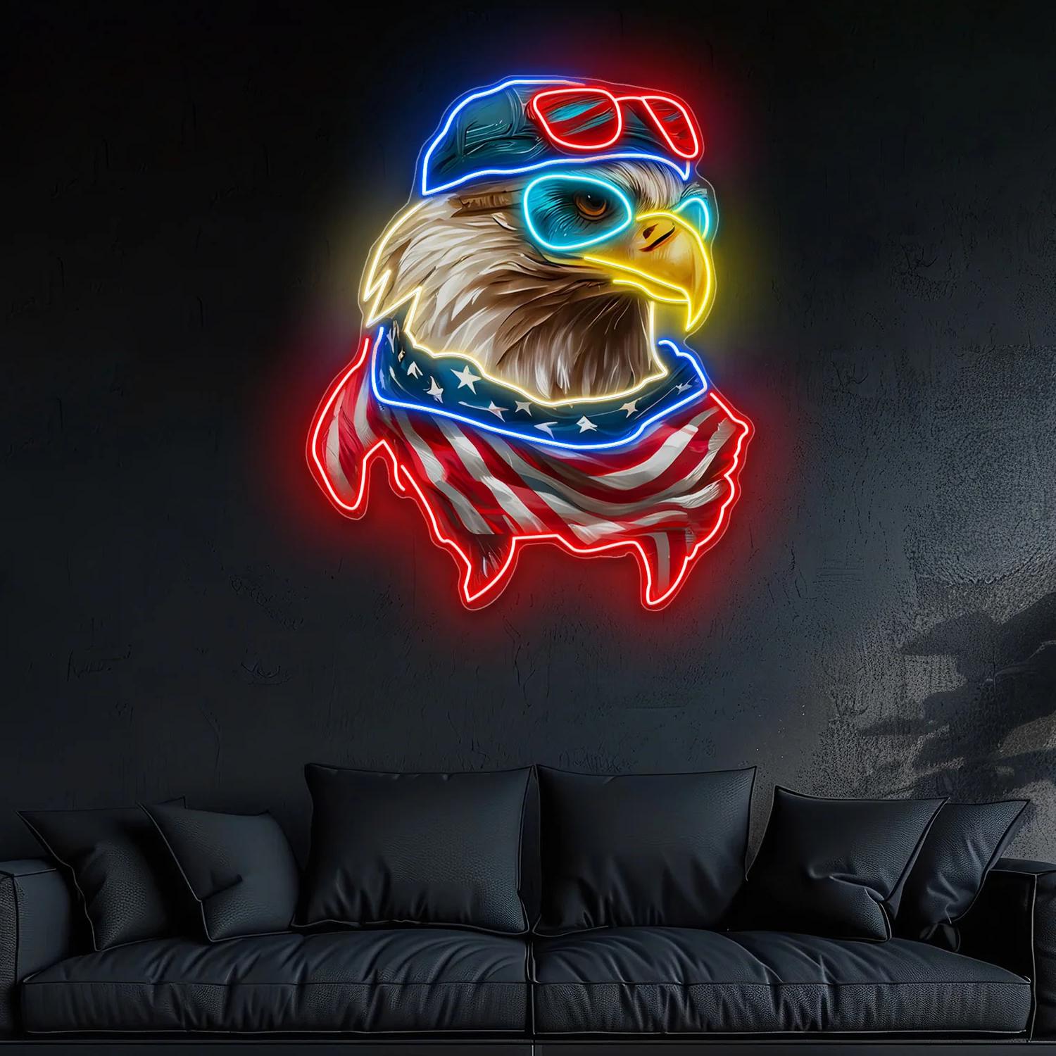 Veteranentag: „Soaring with Pride“-Leuchtreklame-Lichtkunstwerk – Eine leuchtende Hommage an Ehre und Freiheit