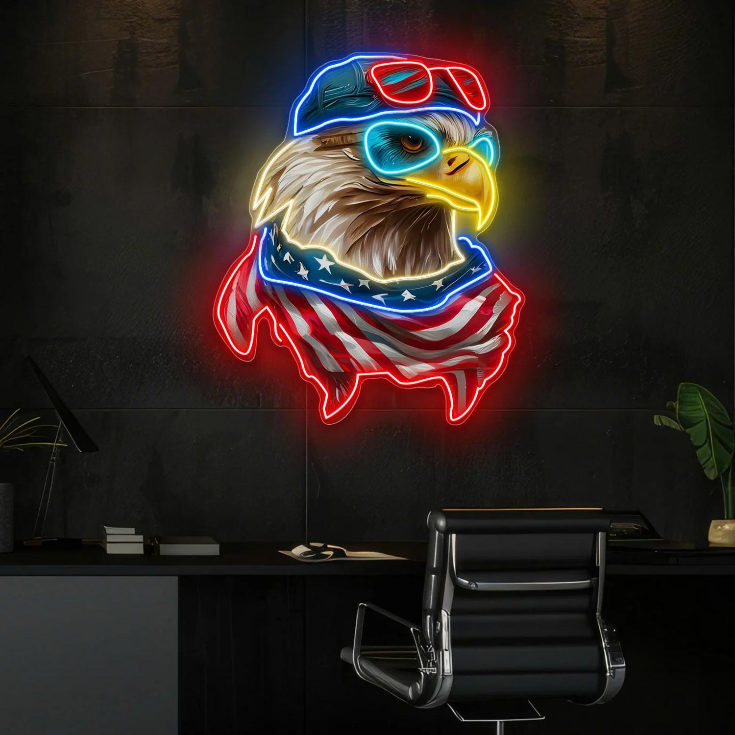 Veteranentag: „Soaring with Pride“-Leuchtreklame-Lichtkunstwerk – Eine leuchtende Hommage an Ehre und Freiheit