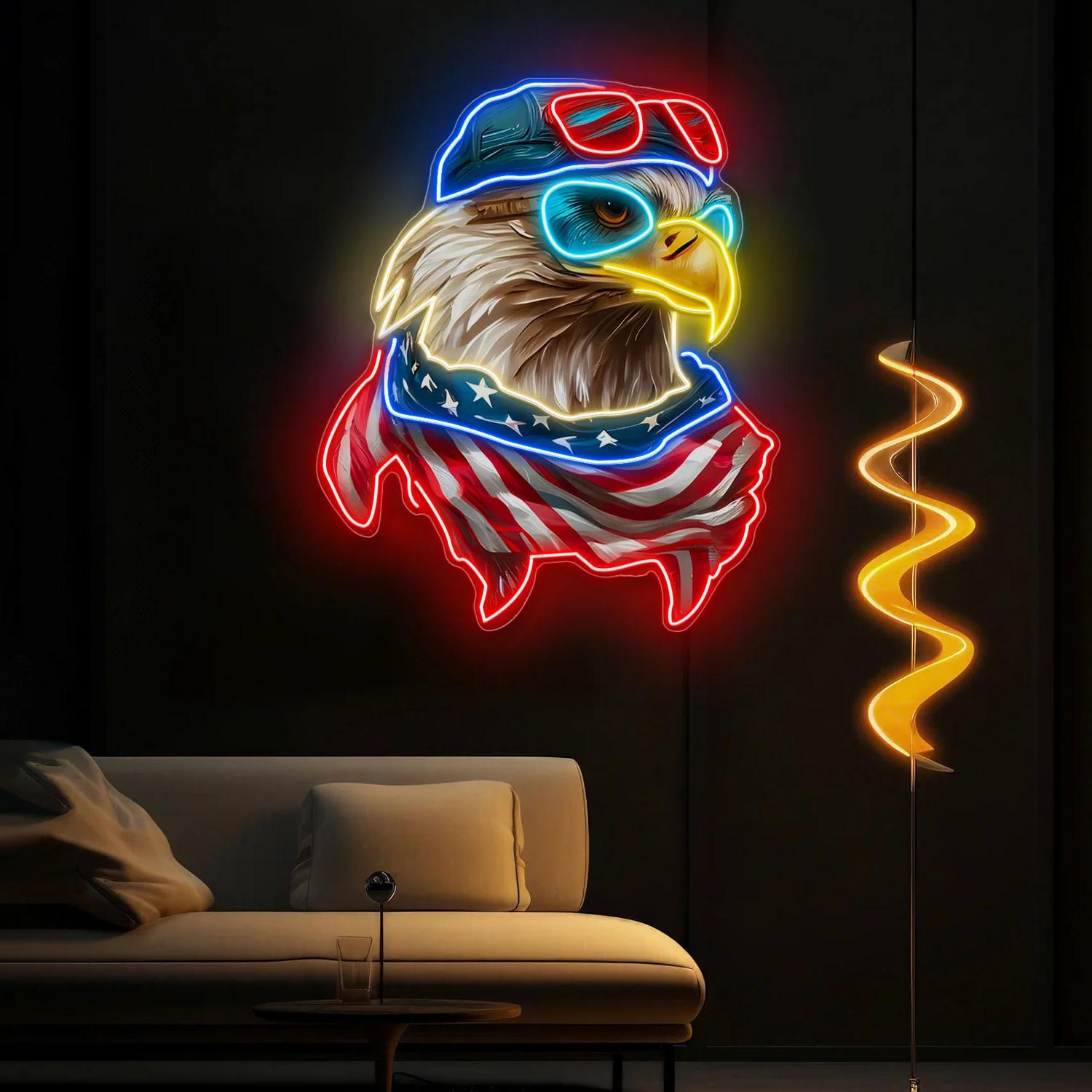 Veteranentag: „Soaring with Pride“-Leuchtreklame-Lichtkunstwerk – Eine leuchtende Hommage an Ehre und Freiheit