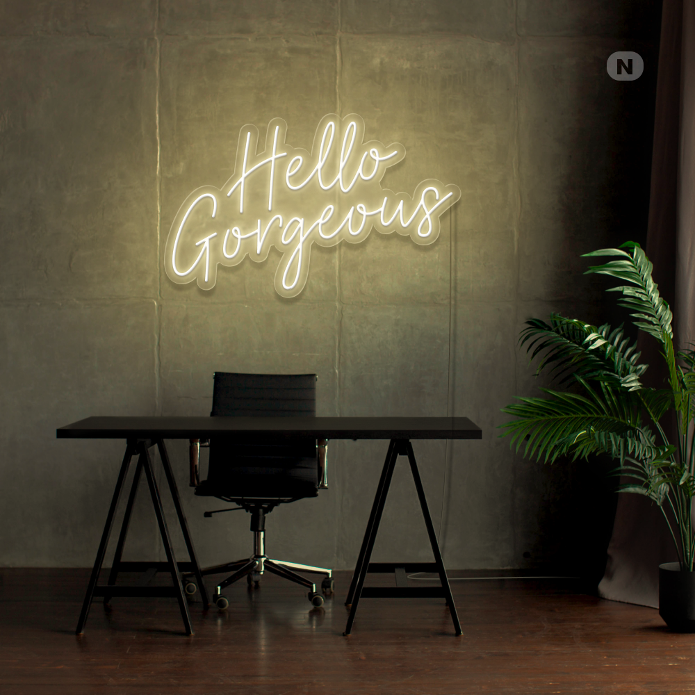 Neon Schild Hello Gorgeous