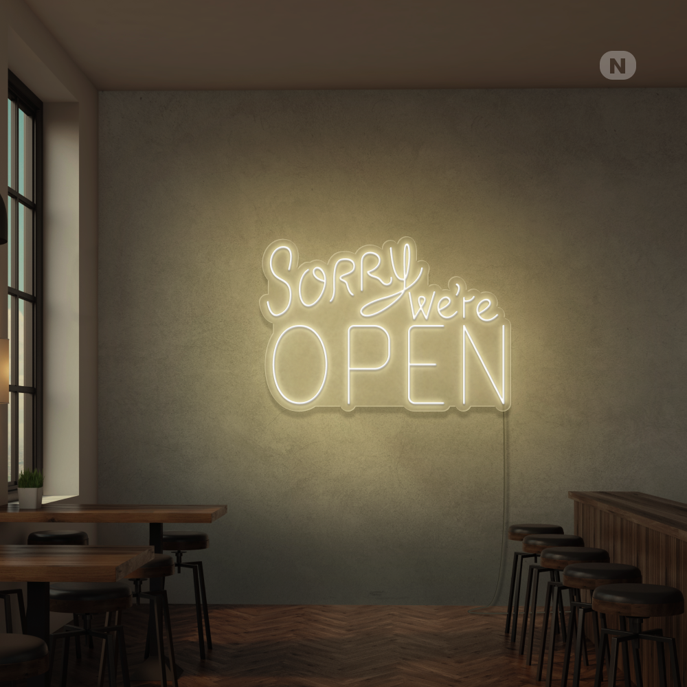 Neon Schild Open