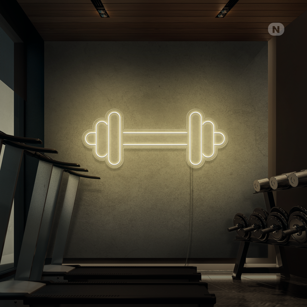 Neon Schild Kurzhantel