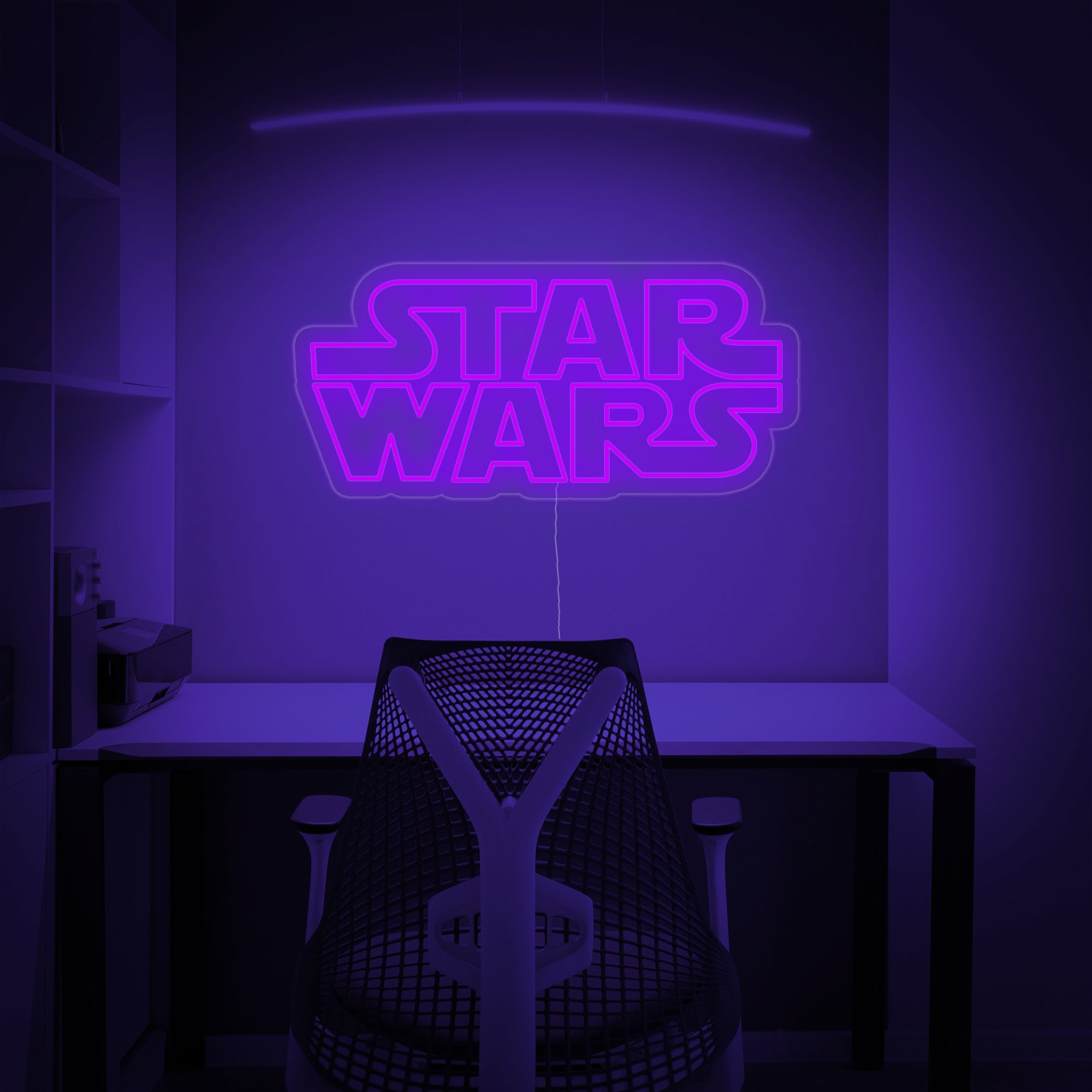 "Wars" Neonschrift