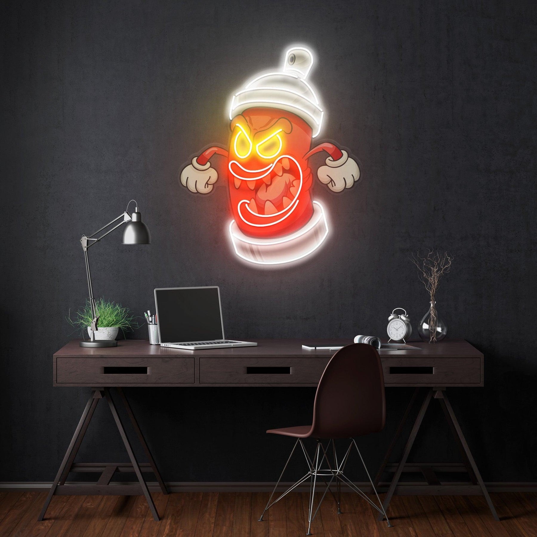 Wütender Feuerhydrant LED Neon Acryl Kunstwerk