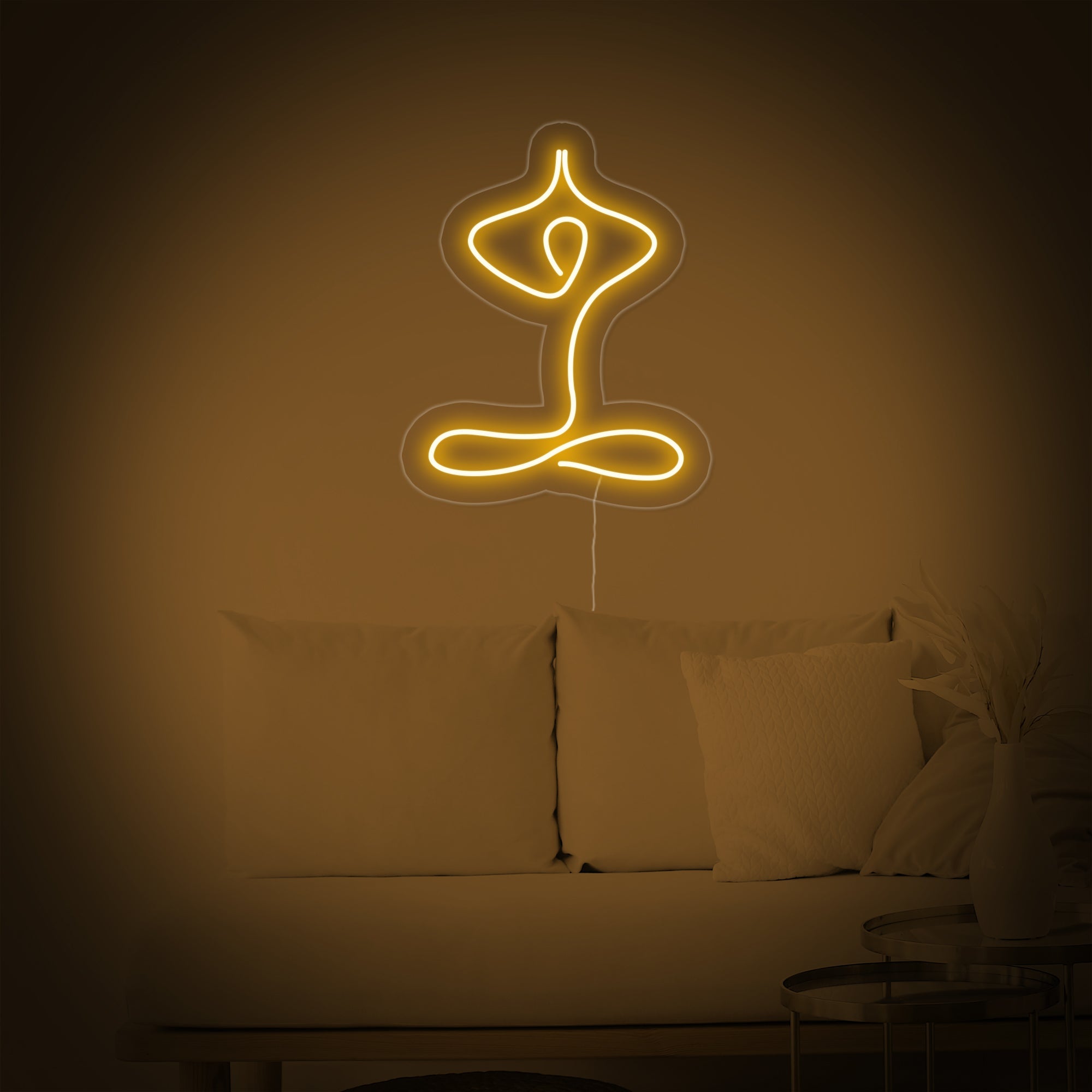 "Yoga" Neonschrift