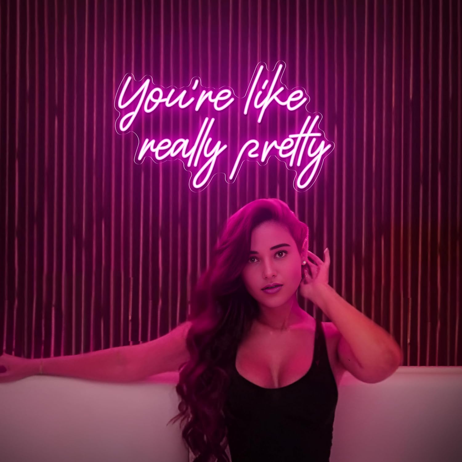 „You're Like Really Pretty“-Neonschilder für die Wanddekoration