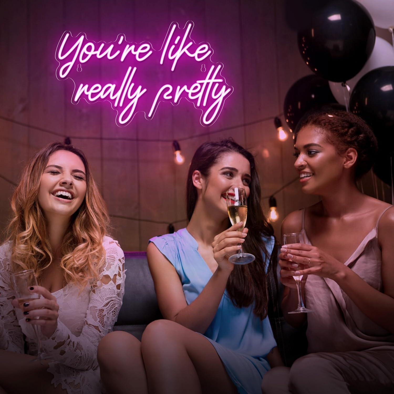 „You're Like Really Pretty“-Neonschilder für die Wanddekoration