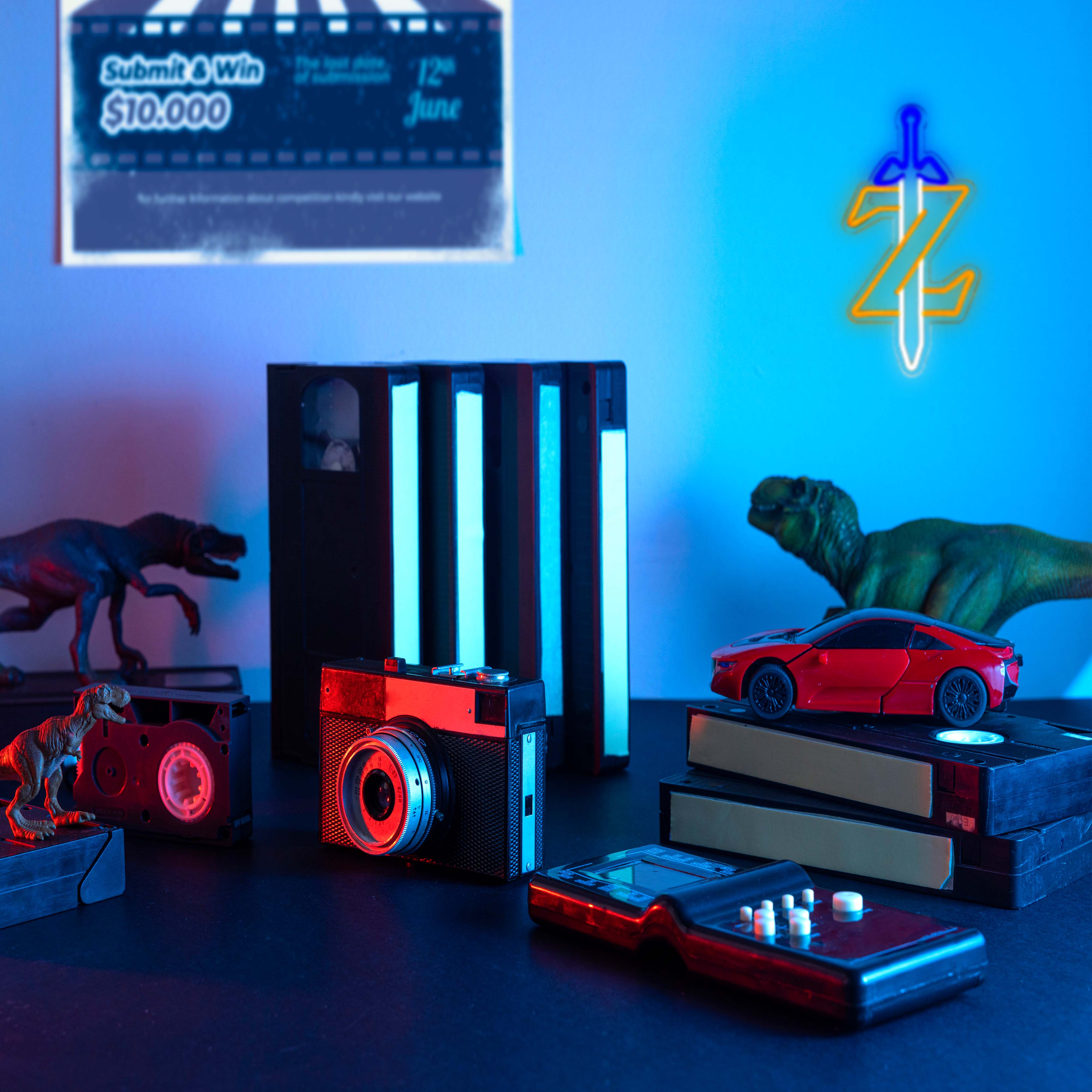 Zelda Schwert Logo Neonlicht