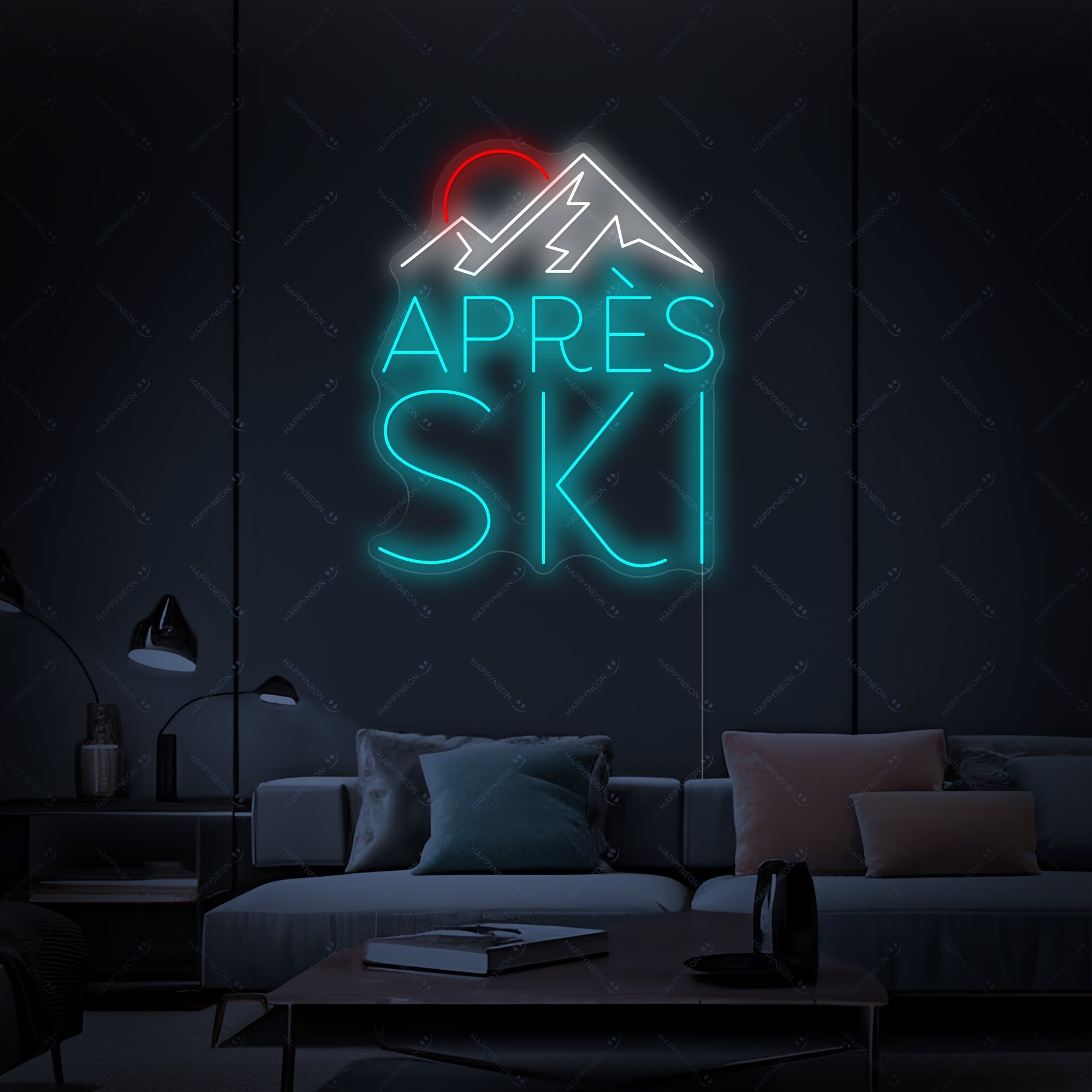 "Après Ski" Neonschild, Après Ski Leuchtreklame