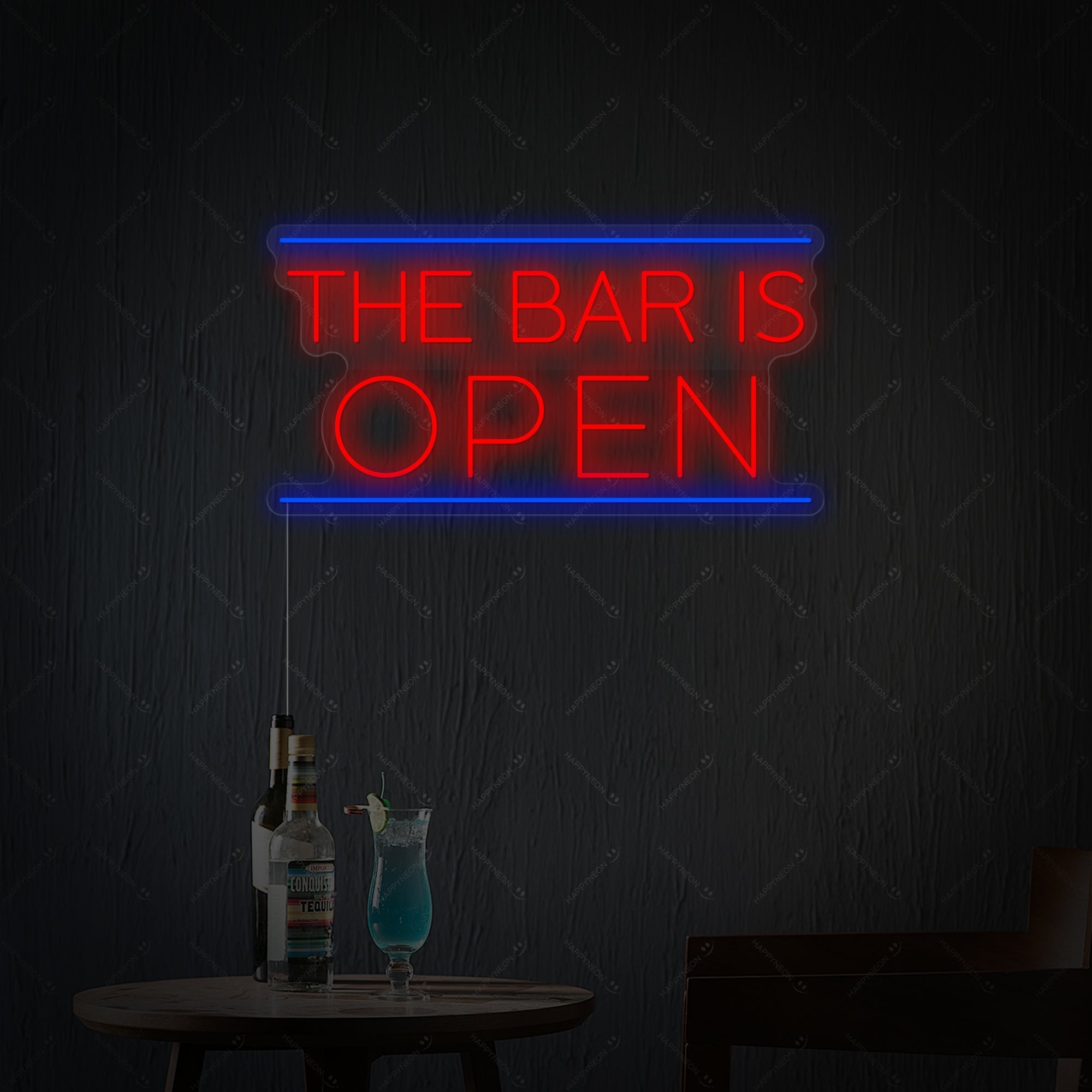 "Bar Is Open" Neonschild