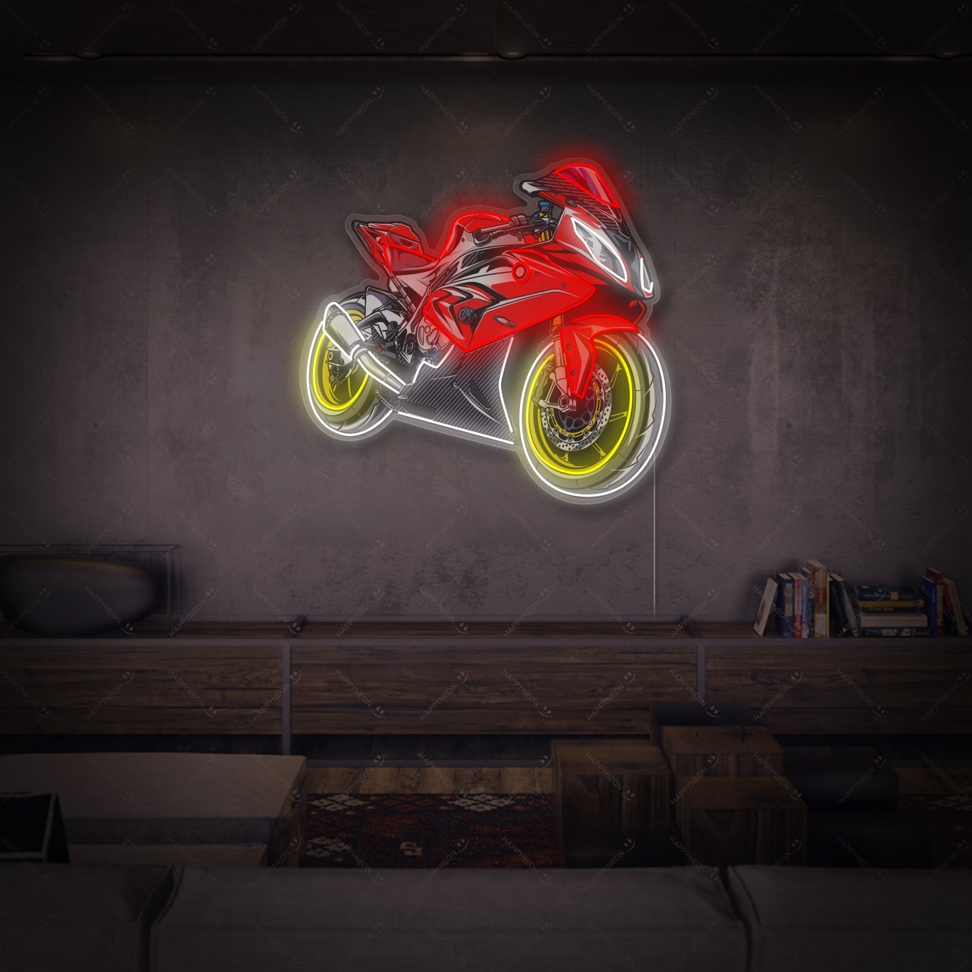 "Motorrad" Neonschild