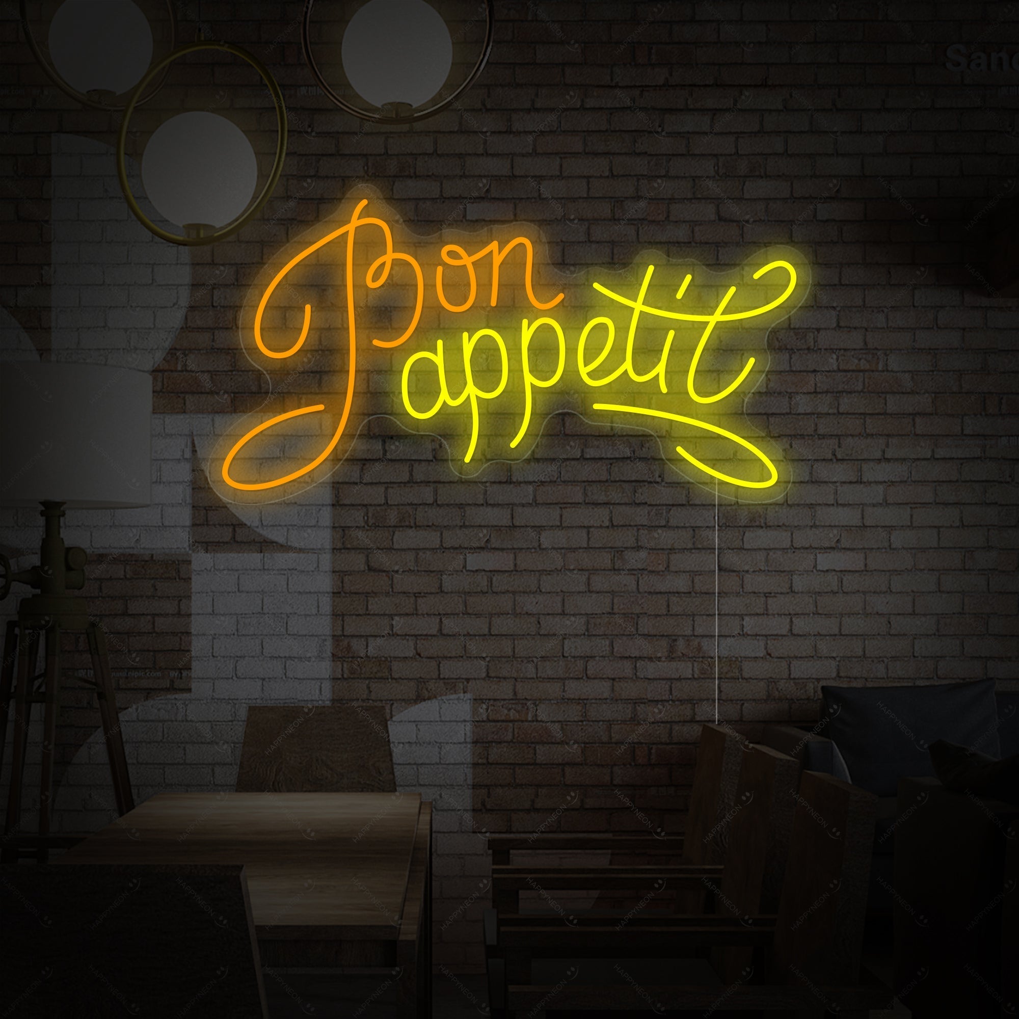 "Bon Appetit" Neonschild