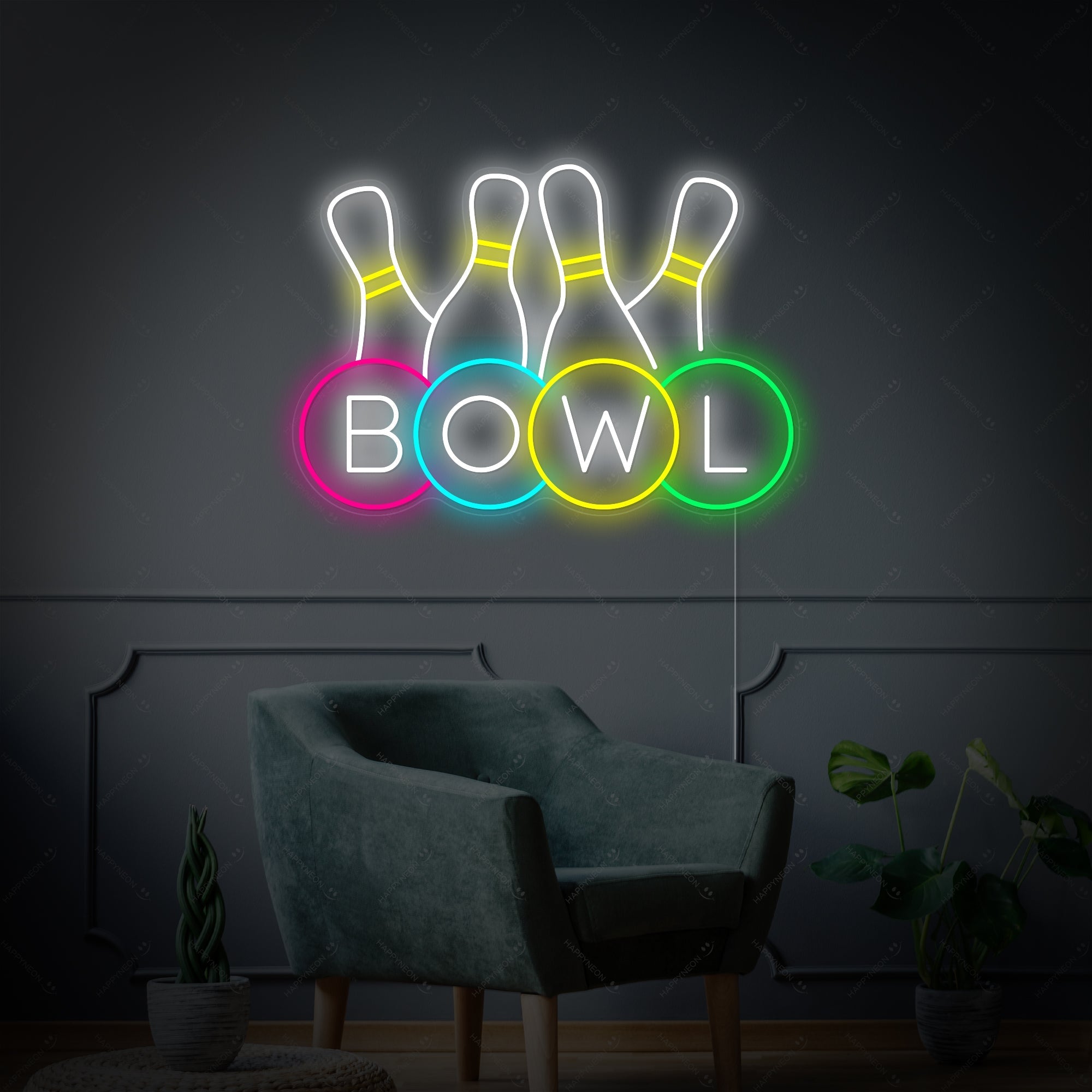 "Bowling Shop Logo" Neonschild
