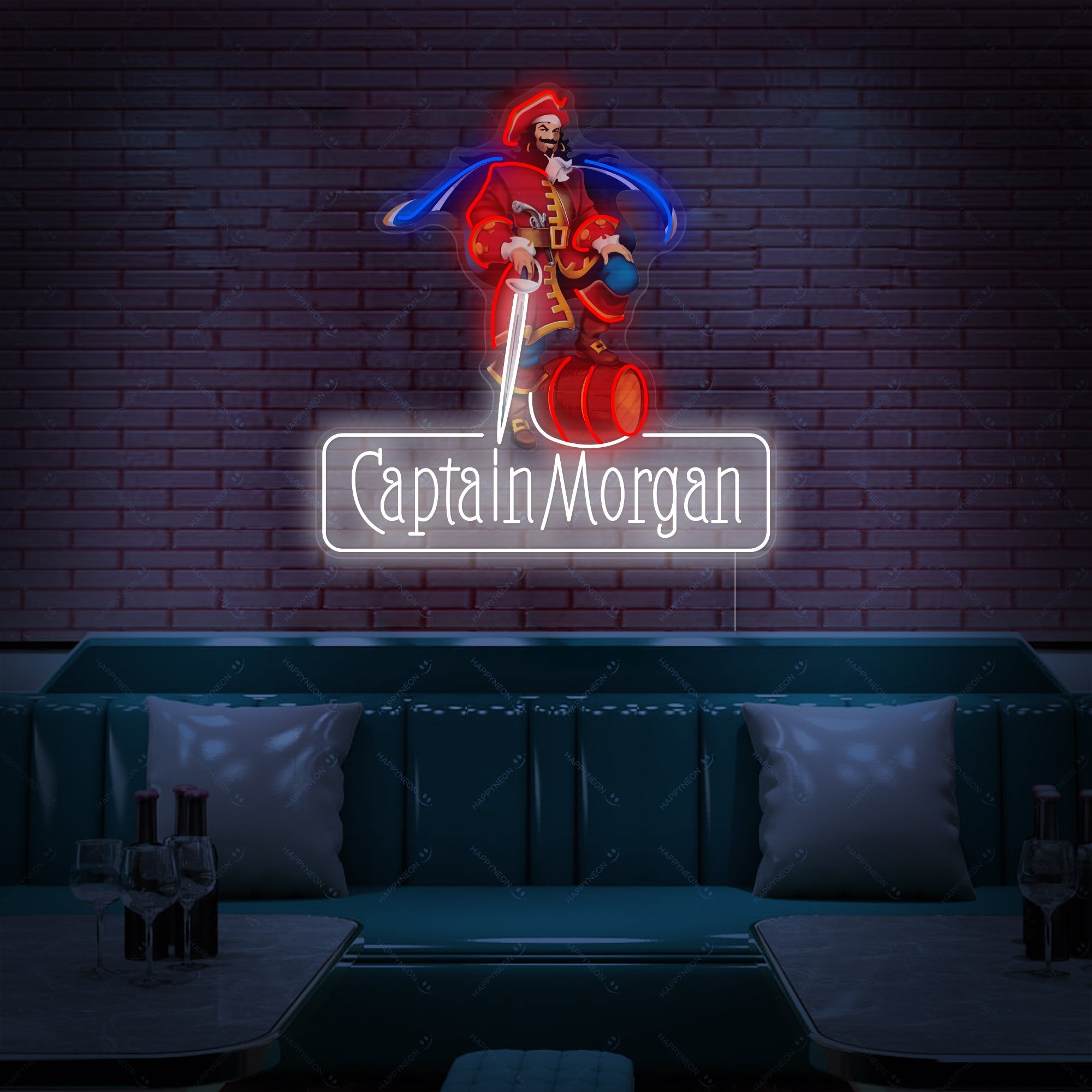 "Captain Morgan" Neonschild