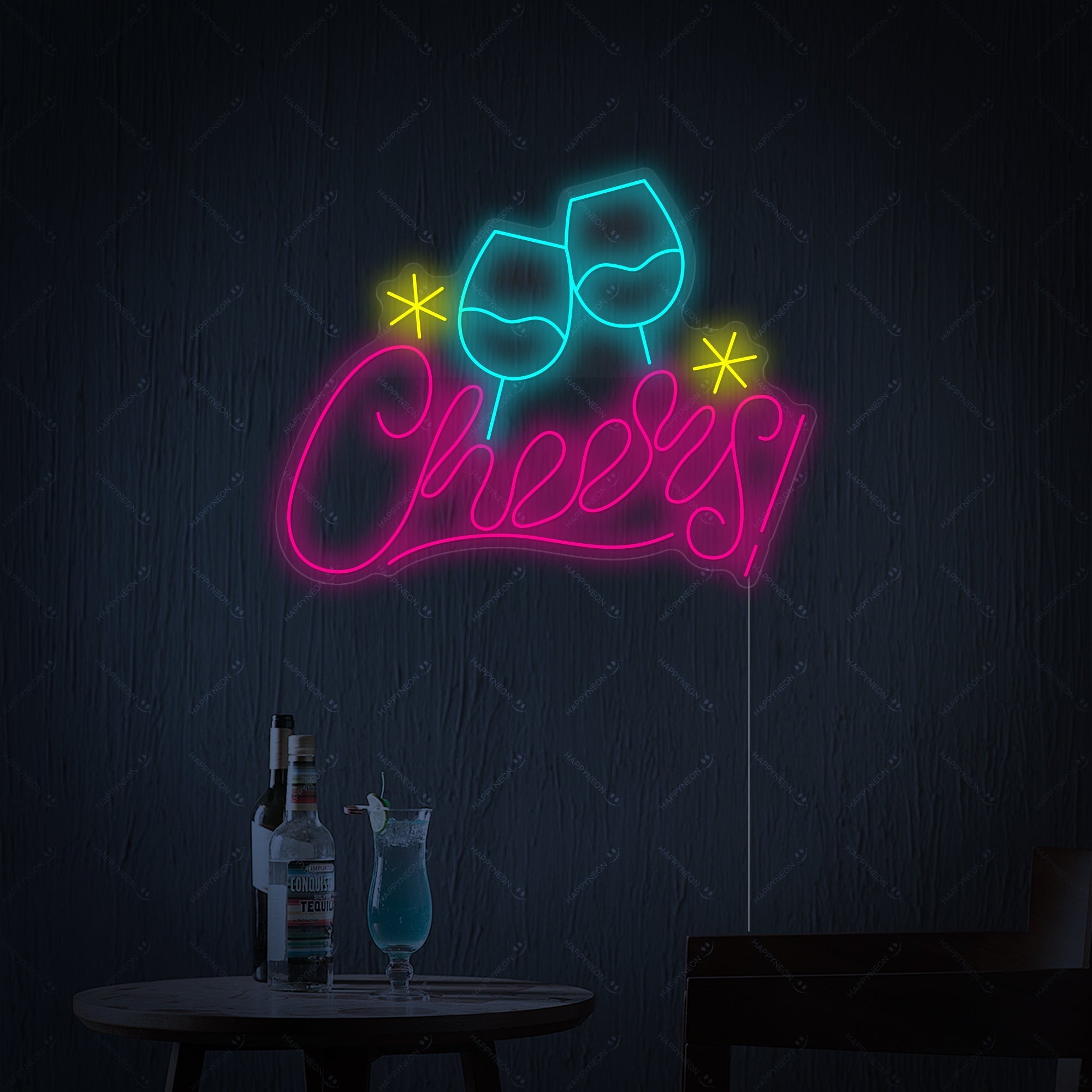 "Cheers" Neonschild