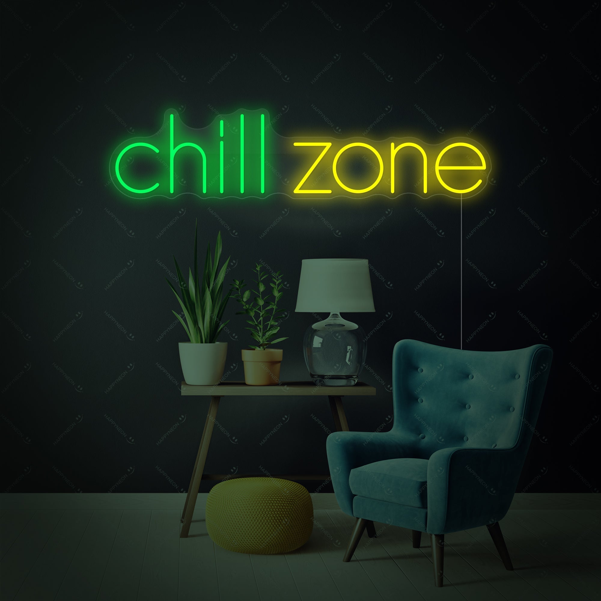 "Chill Zone" Neonschild