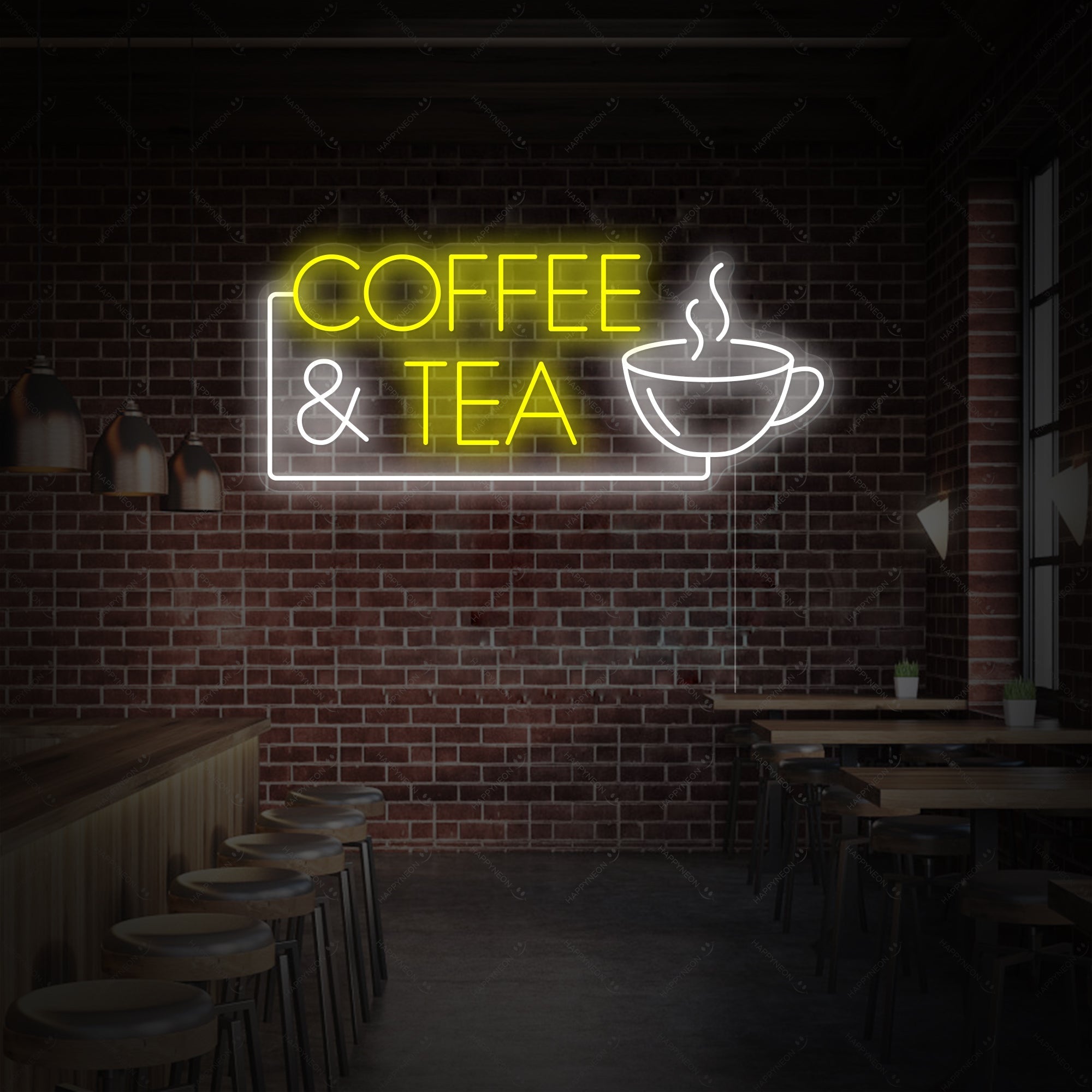 "Coffee & Tea" Neonschild