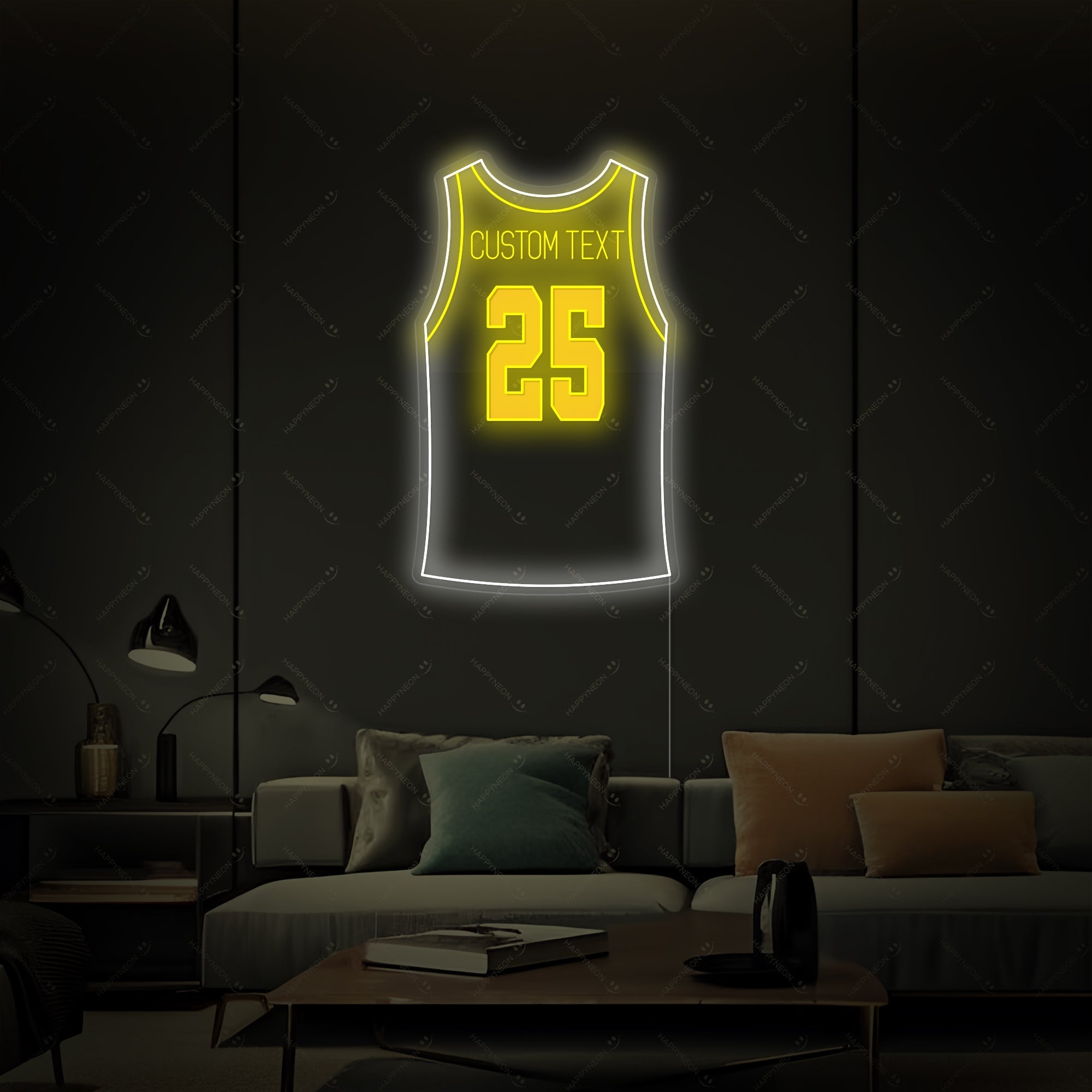 "Individuelles Basketball-Trikot" Neonschild