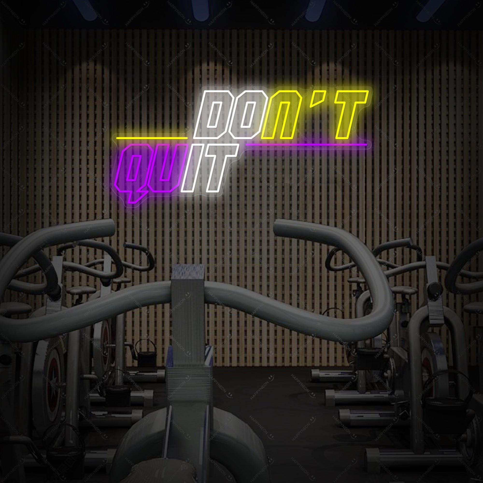 "Don't Quit Do It" Neonschild, Gym Leuchtreklame, Homegym Deko