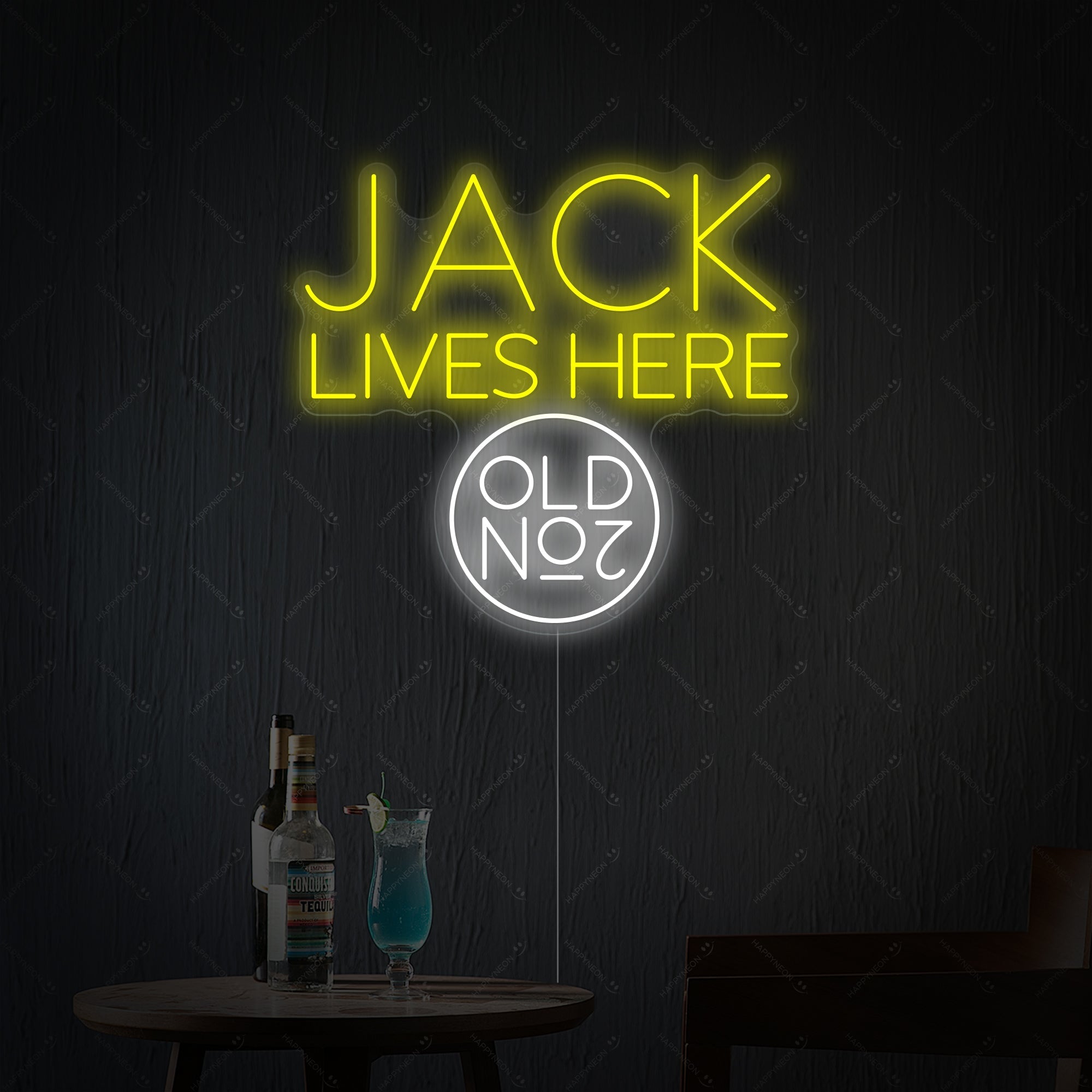 "Jack Lives Here No.7" Neonschild