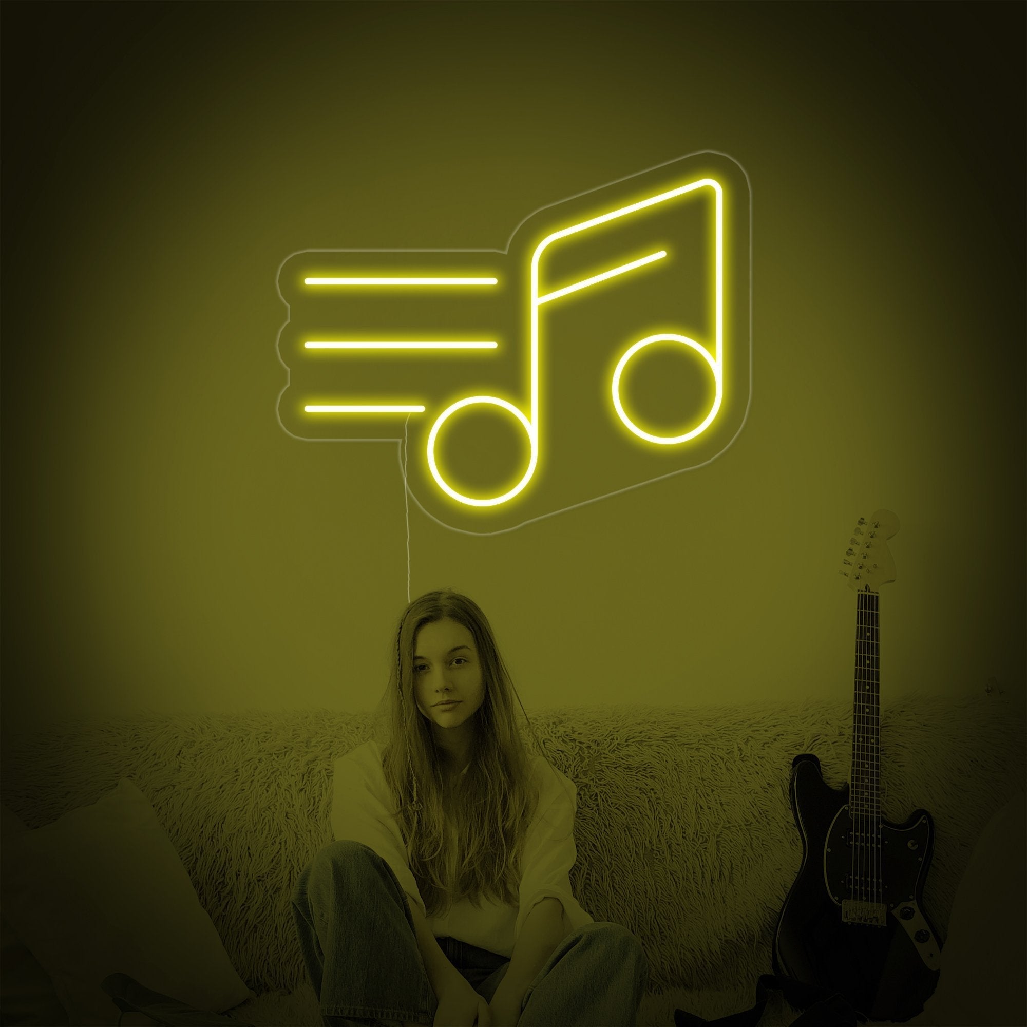 "Musiknote" Neonschrift