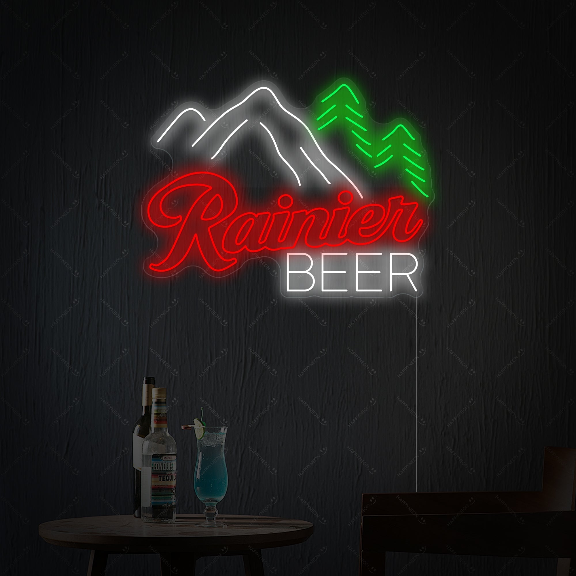 "Rainier Beer" Neonschild