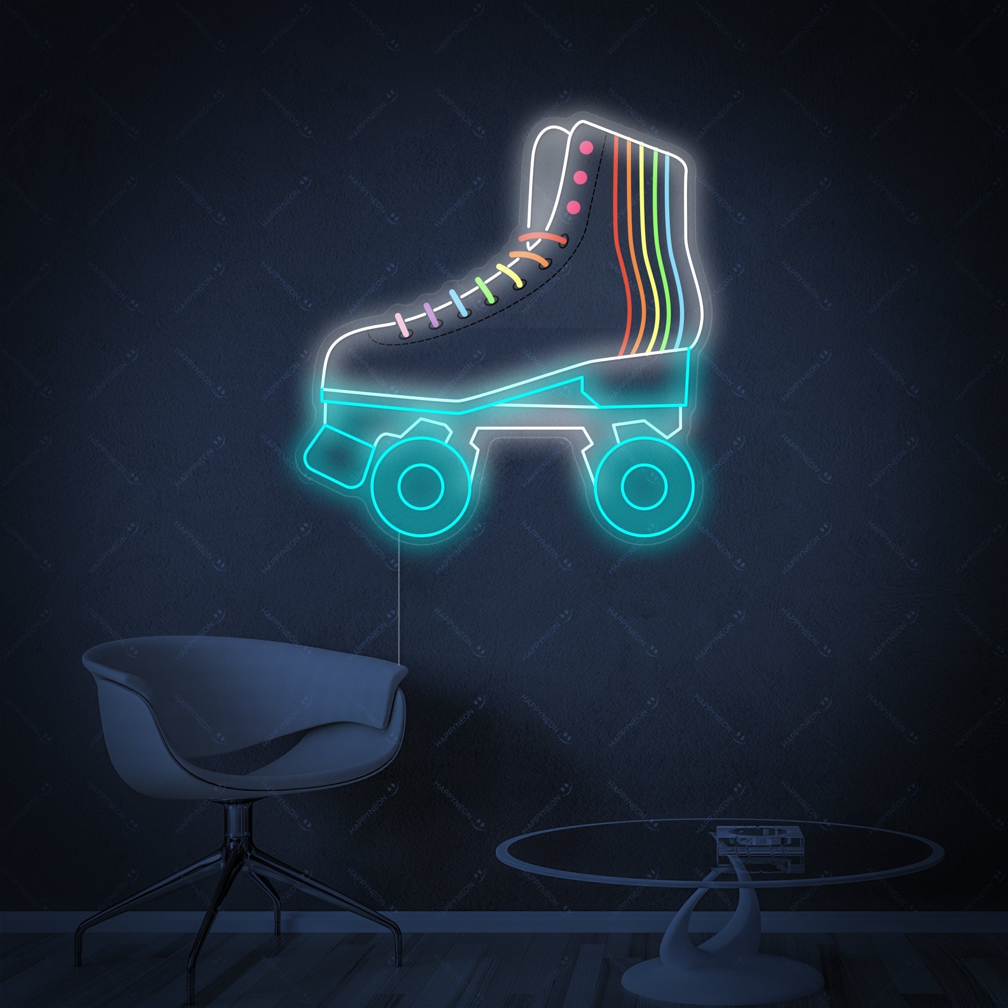 "Rollschuh" Neonschild