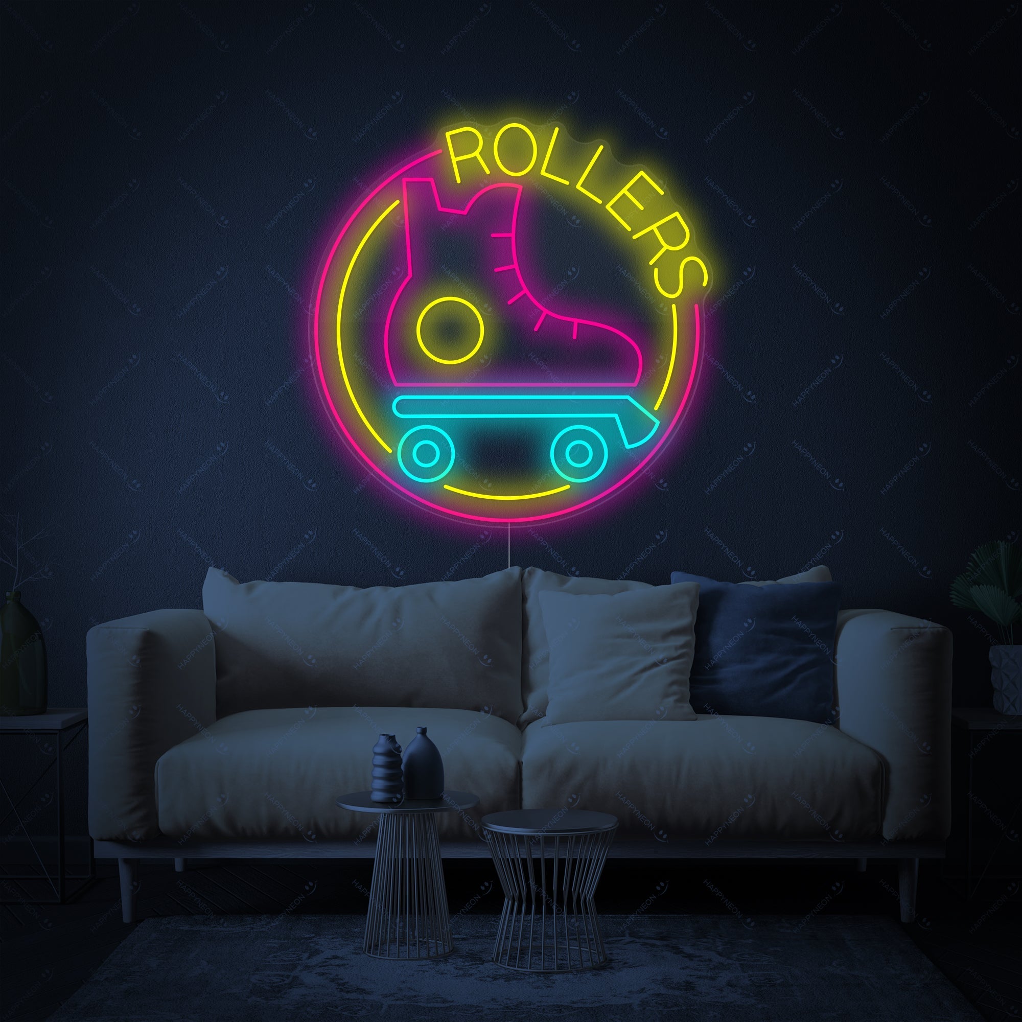 "Rollerskates" Neonschild