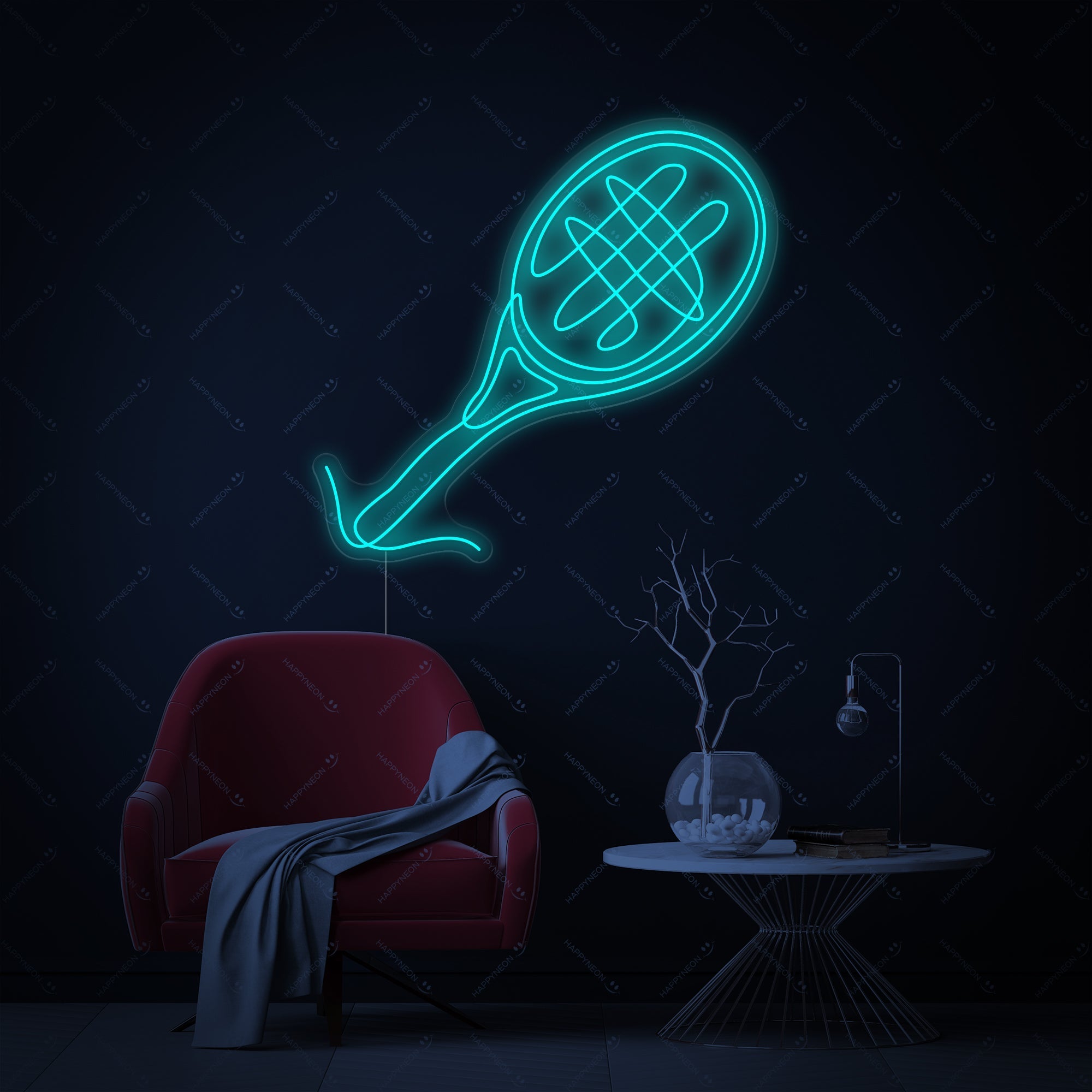 "Tennisschläger" Neonschild