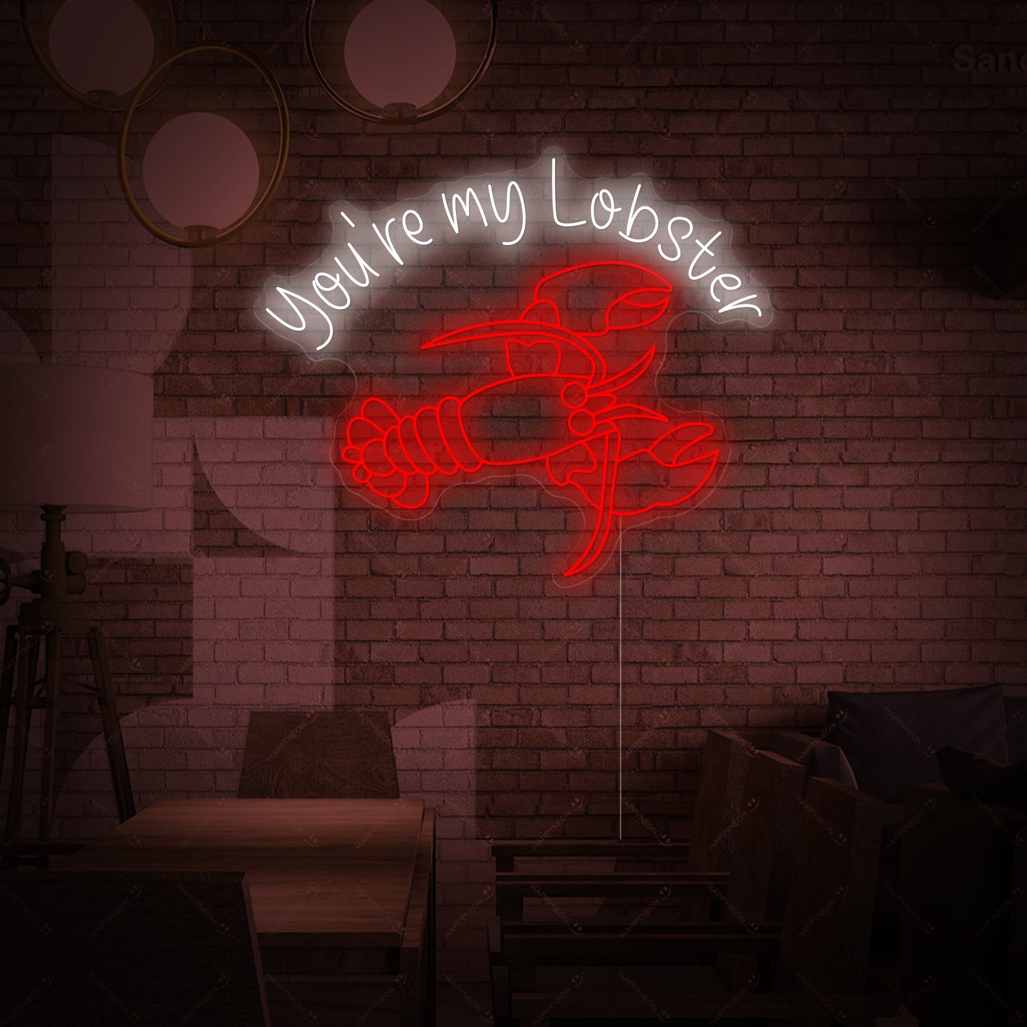 "You're My Lobster" Neonschild